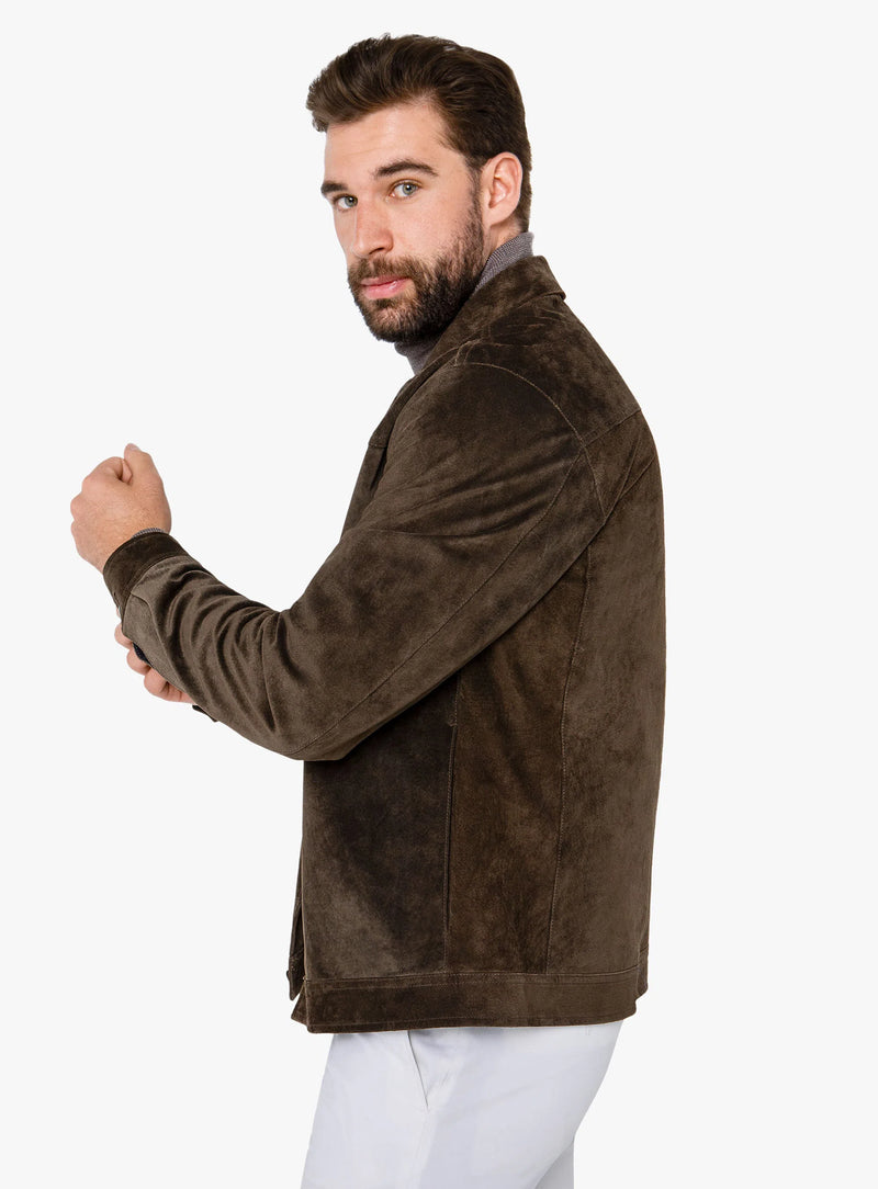 Brunico Classic Brown Suede Jacket