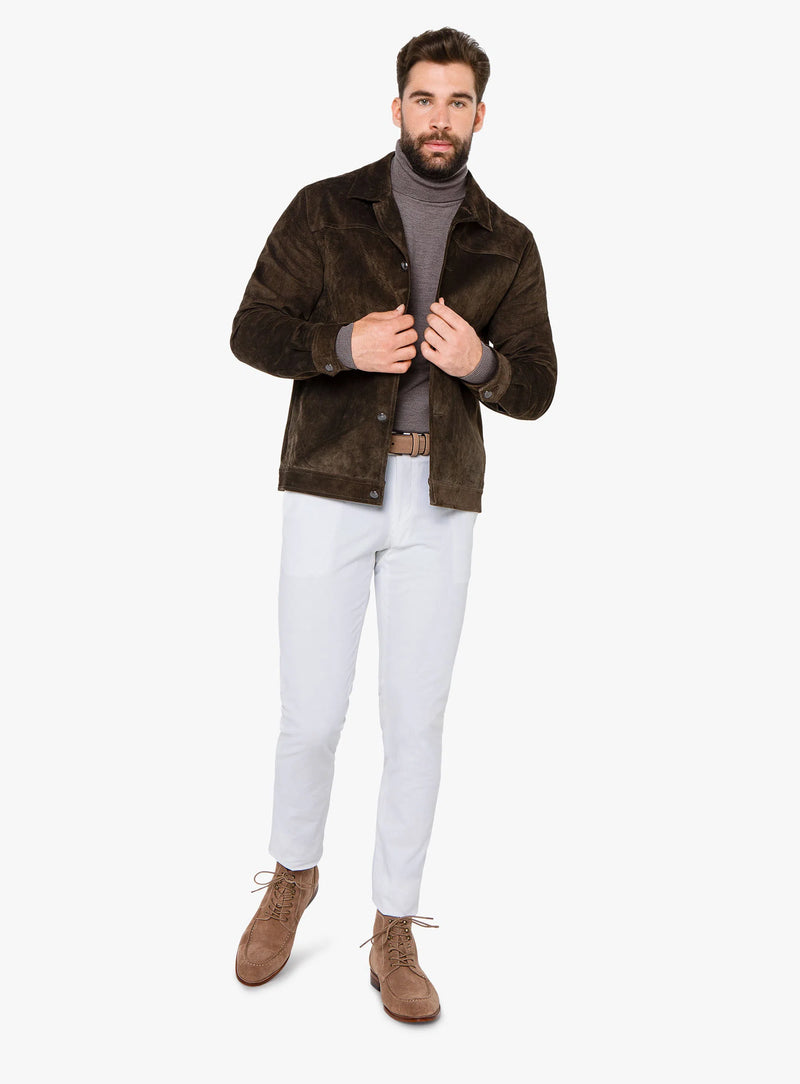 Brunico Classic Brown Suede Jacket
