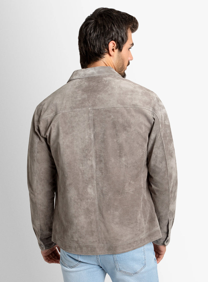 Brunico Classic Stone Suede Jacket