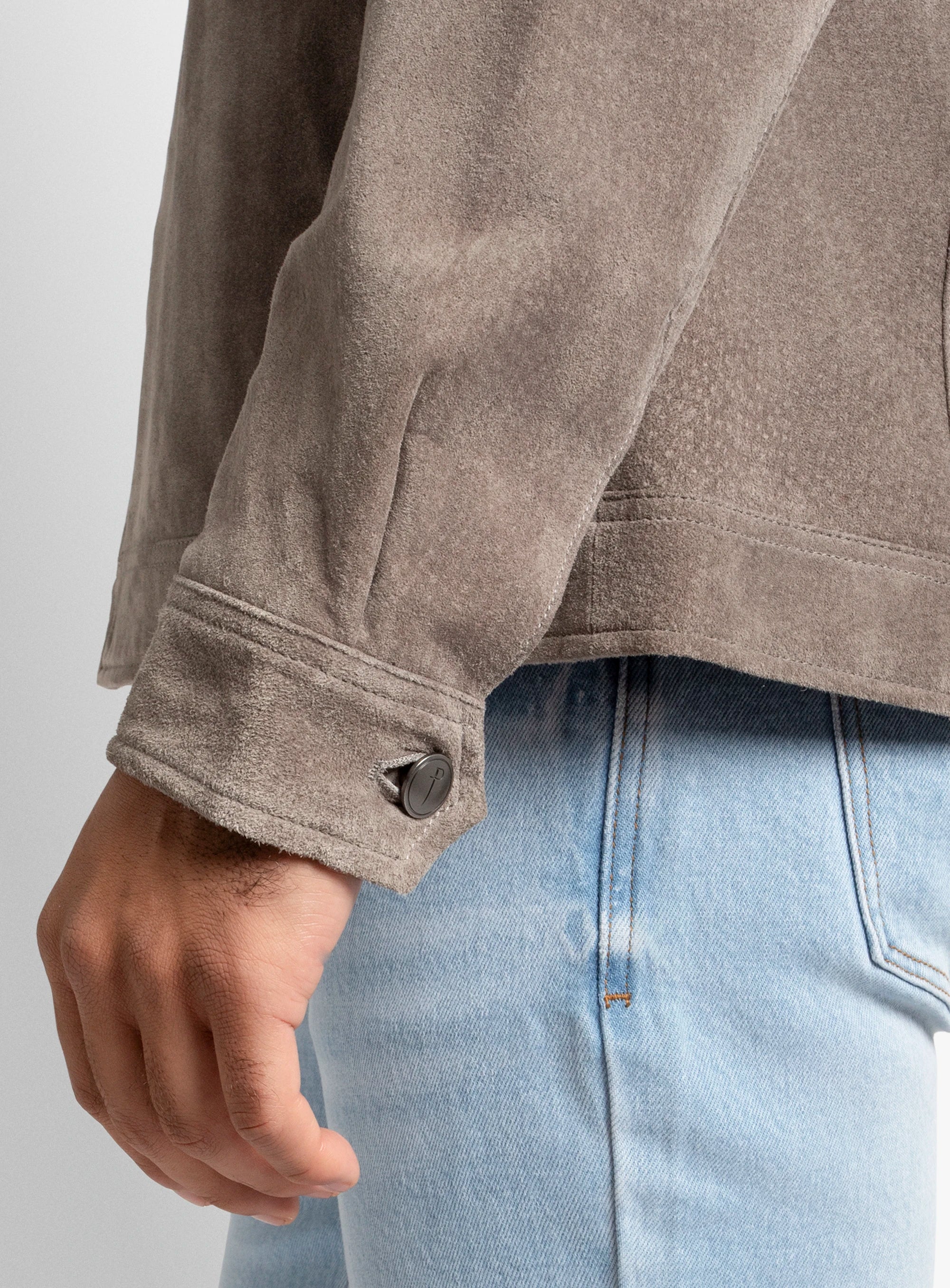 Brunico Classic Stone Suede Jacket