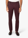 Carmine Pleated Berry Red Chino Pants