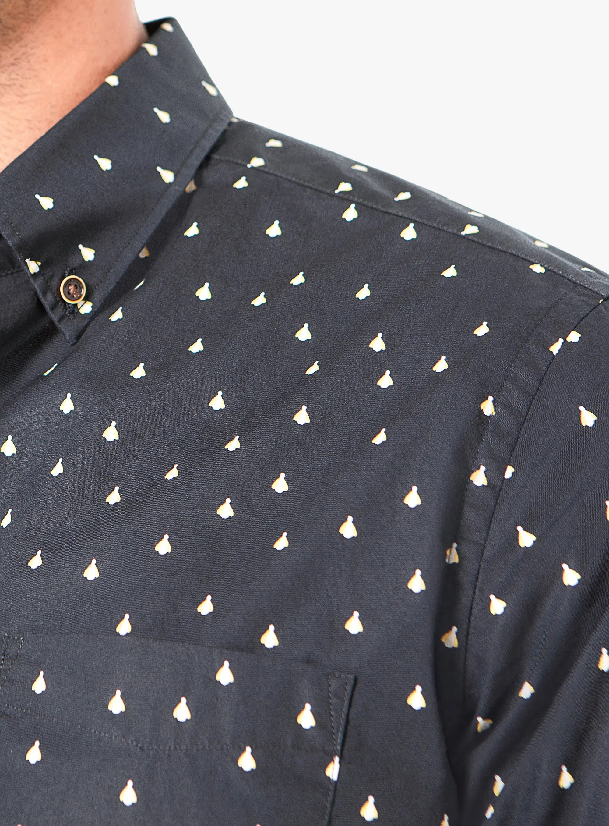 Carrara Black Print Shirt