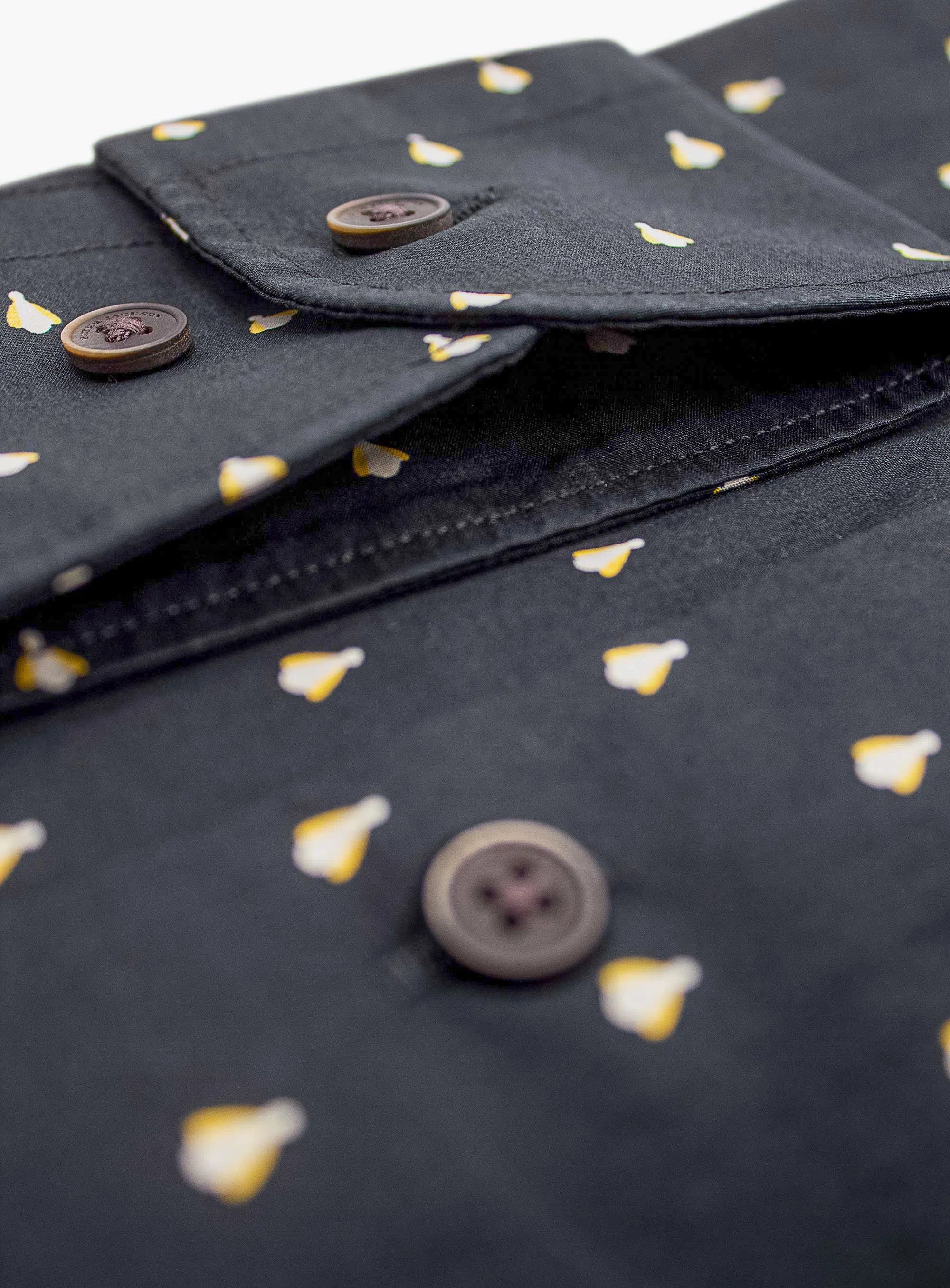Carrara Black Print Shirt