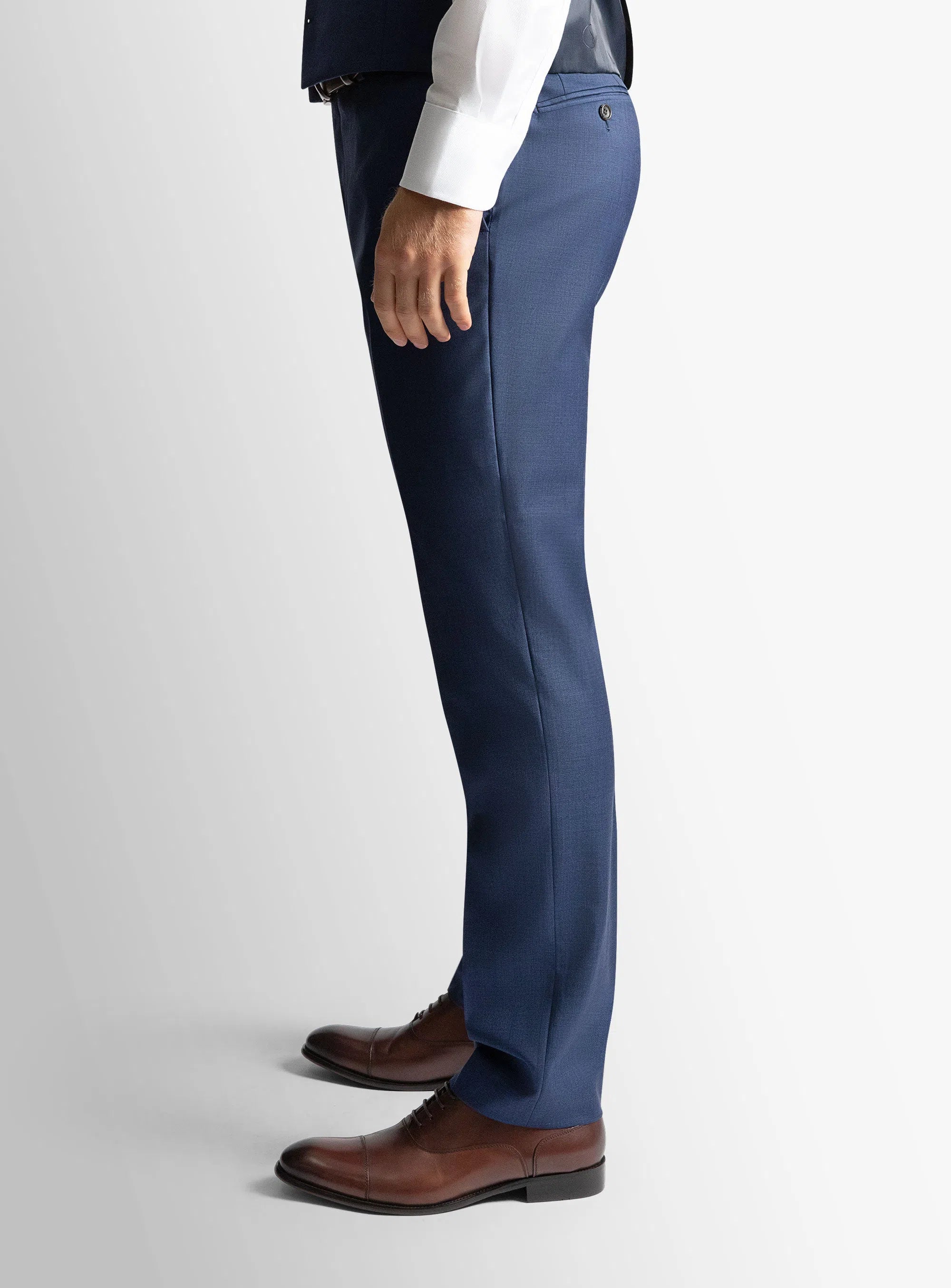Dexter Blue Sharkskin Trousers