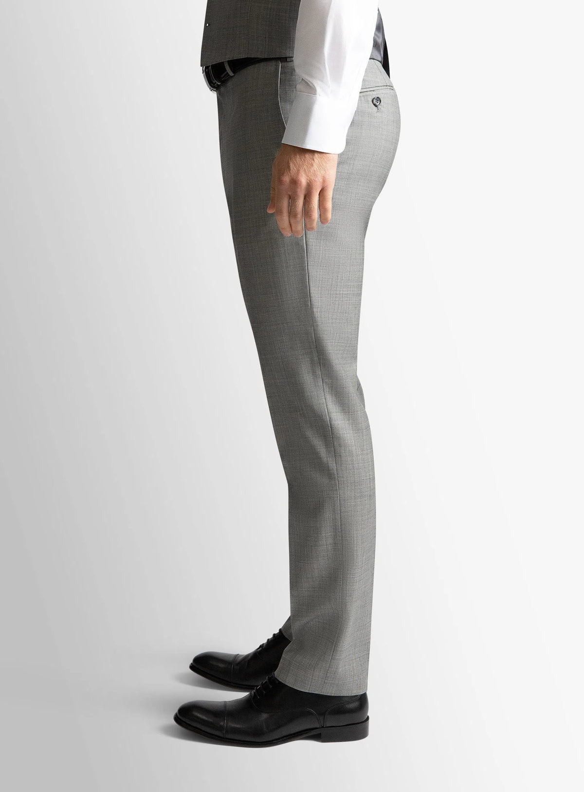 Signature Sharkskin Silver Grey Suit Trousers Signature Sharkskin Silver Grey Suit Trousers