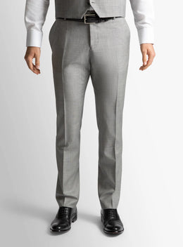 Signature Sharkskin Silver Grey Suit Trousers