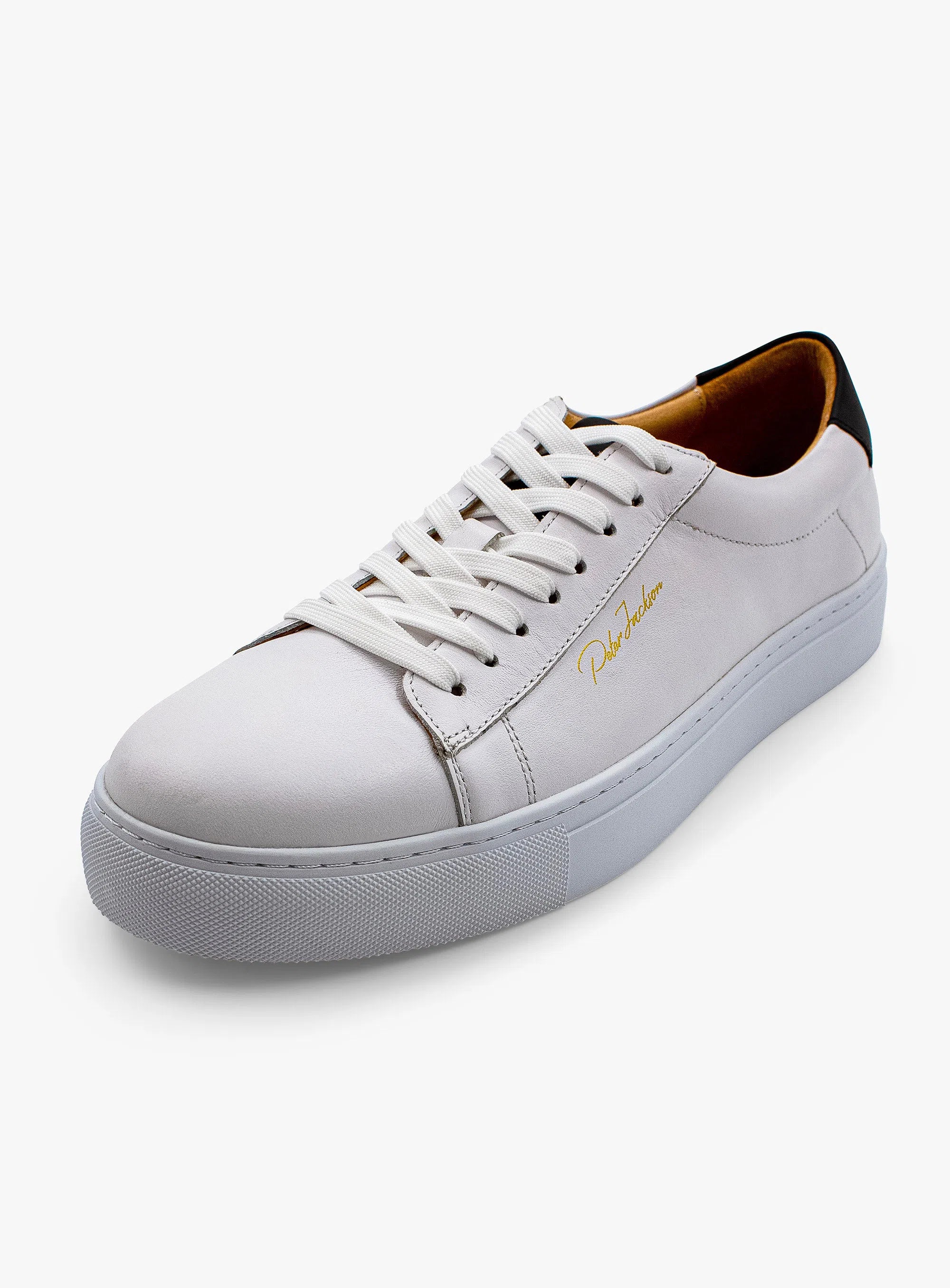 Elevated White Leather Sneaker