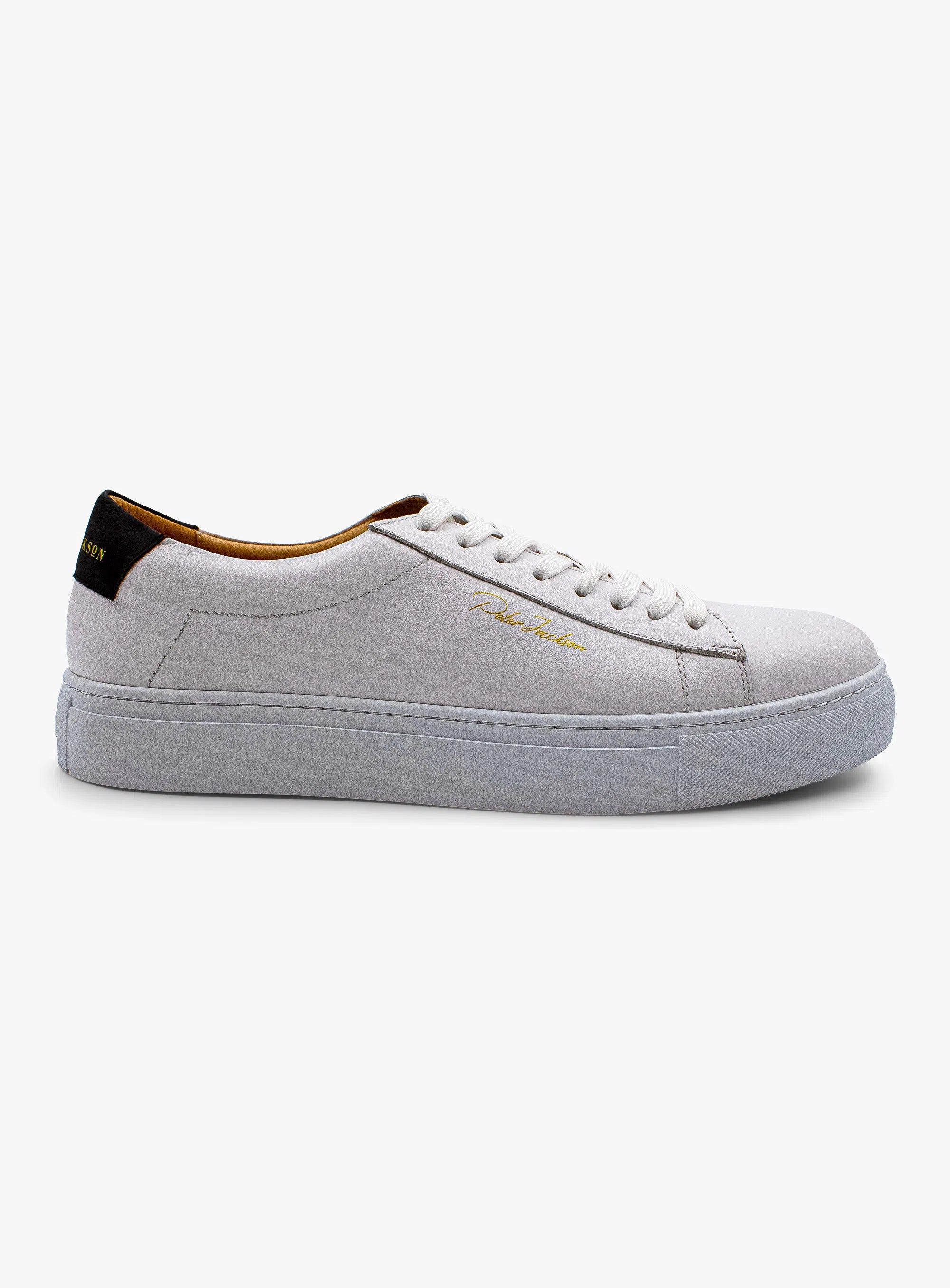 Elevated White Leather Sneaker