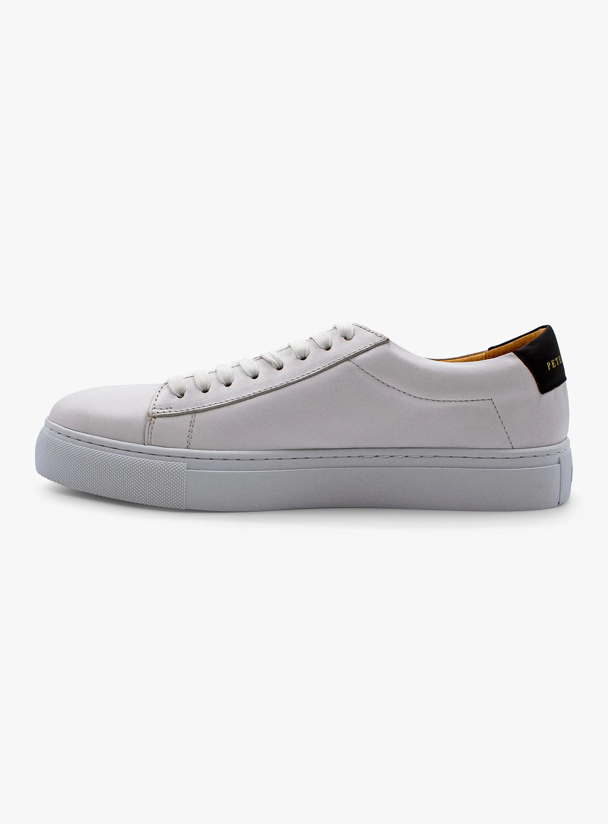 Elevated White Leather Sneaker
