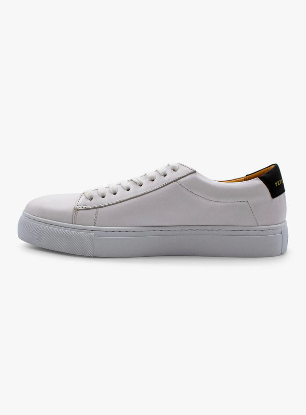 Elevated White Leather Sneaker