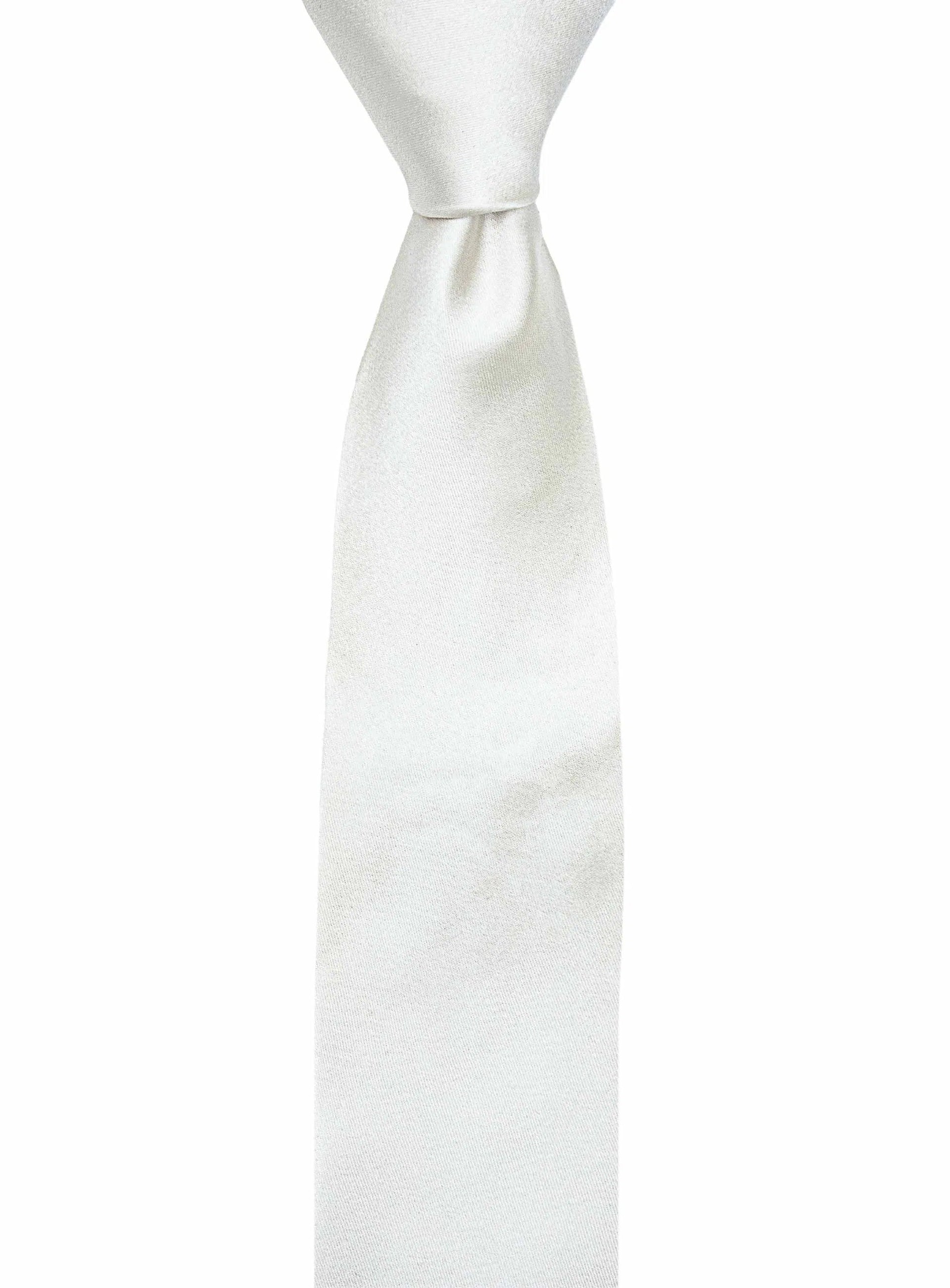 Essential White Silk Tie