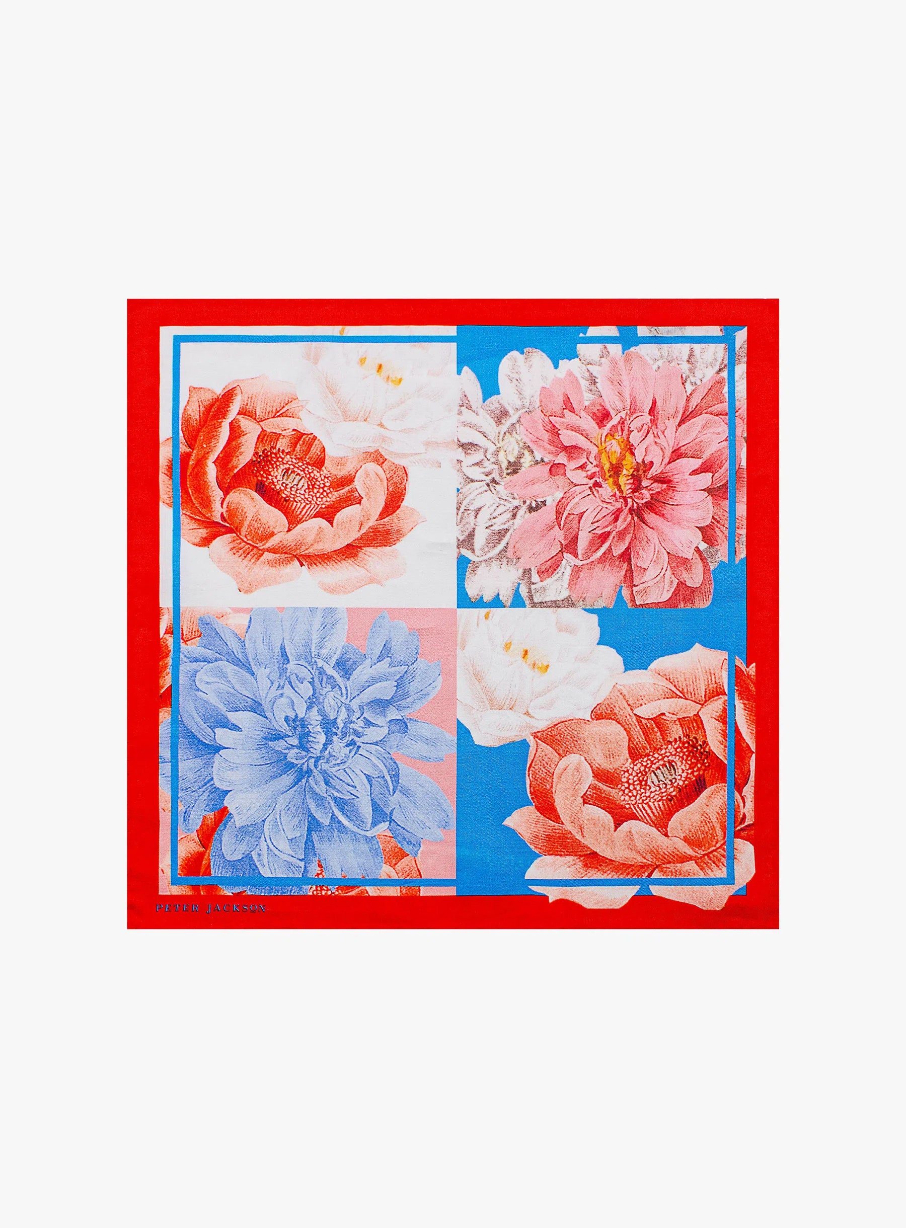 Floral Panel Pocket Square