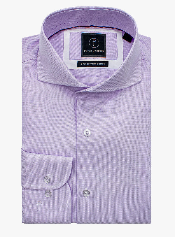 Florence Lilac Micro Stepped Weave Shirt
