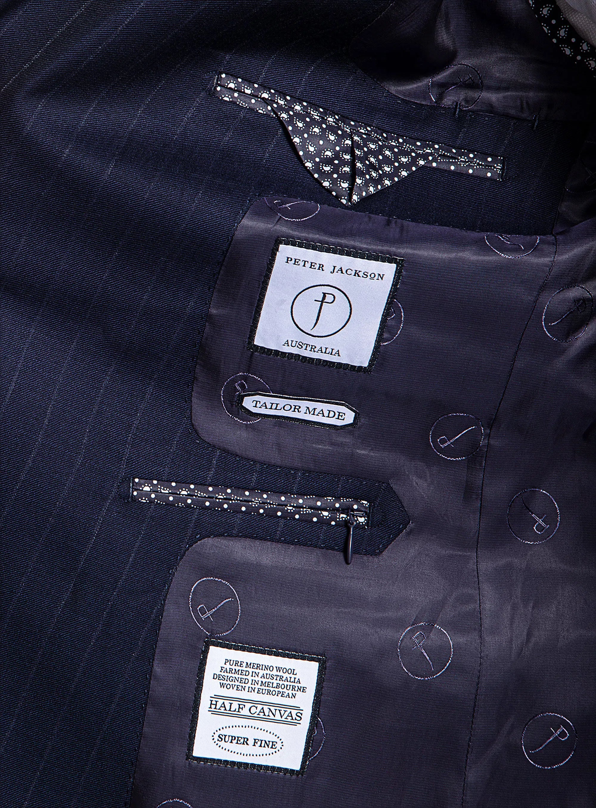 Furio Double Breast Navy Stripe Suit