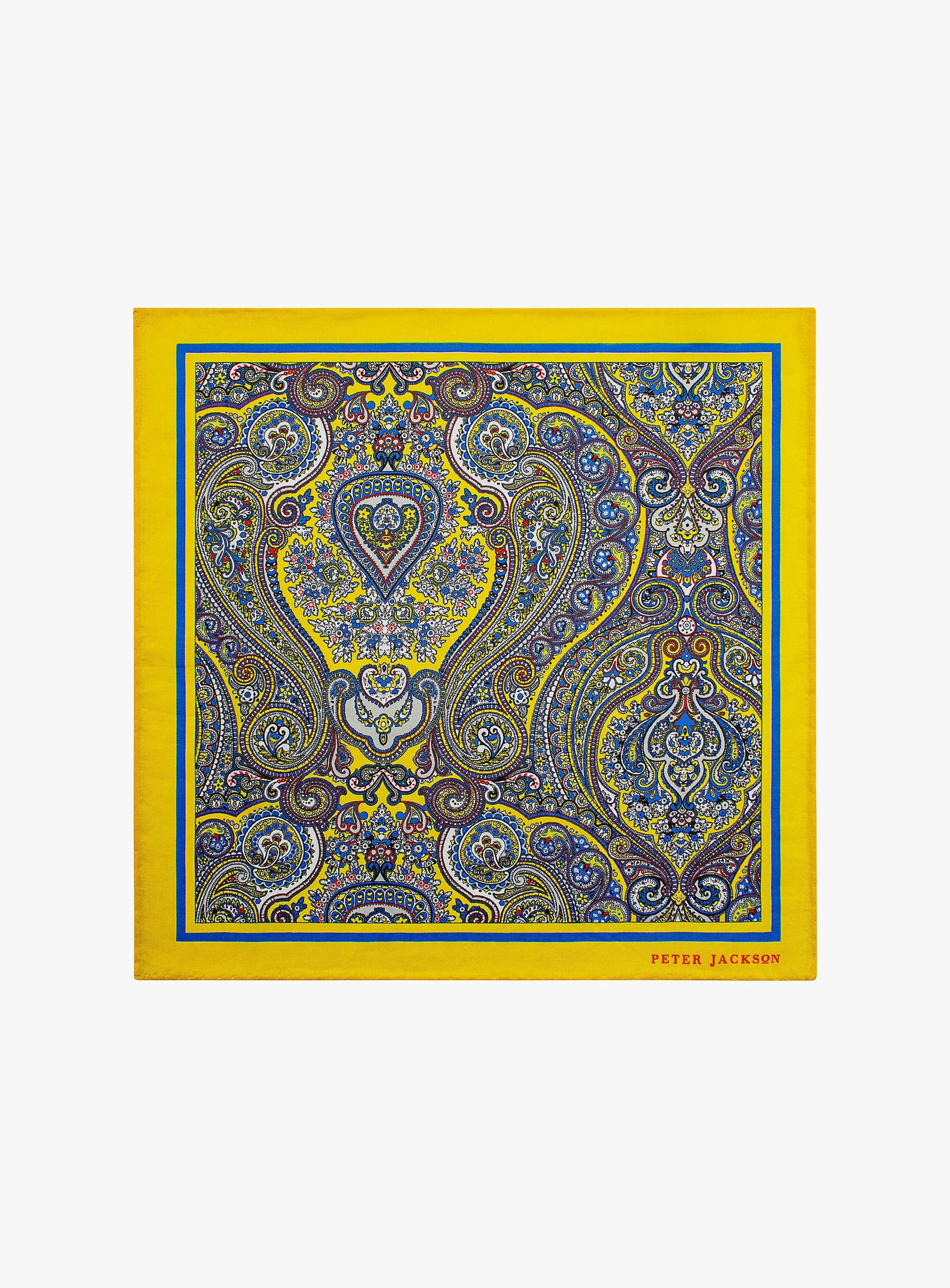 Genio Yellow Pocket Square