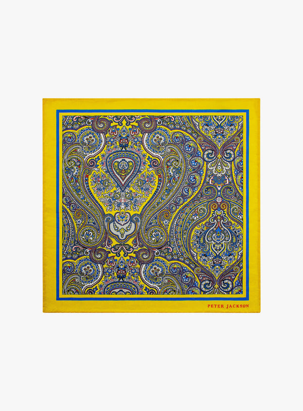 Genio Yellow Pocket Square