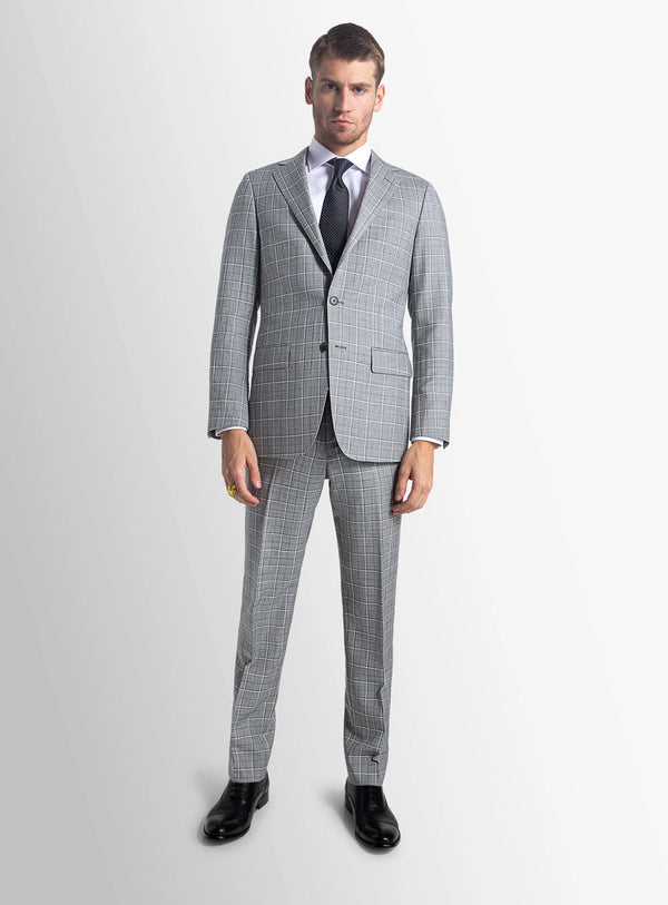 Giacomo Grey Plaid Suit