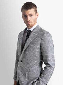 Giacomo Plaid Grey Suit