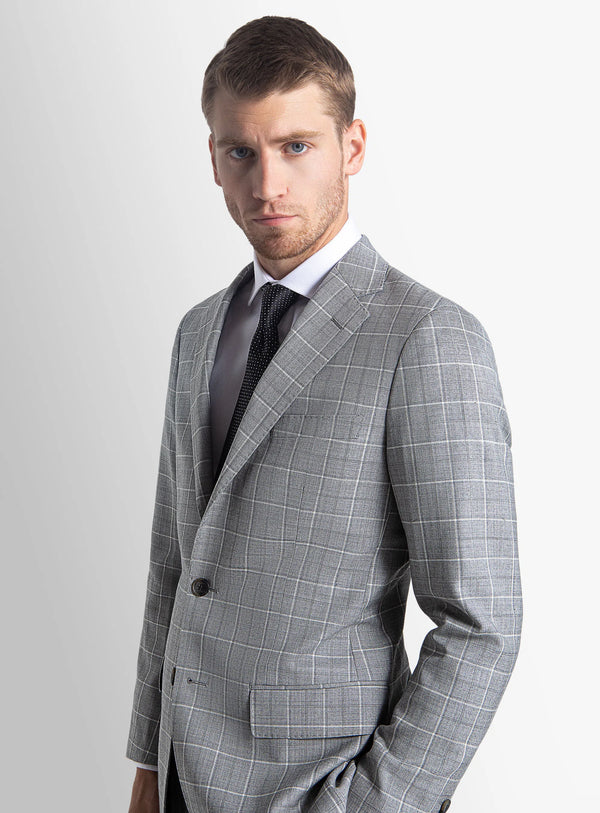 Giacomo Grey Plaid Suit
