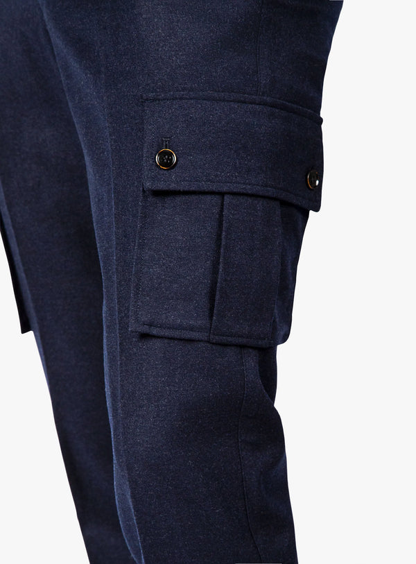 Isla Navy Flannel Cargo