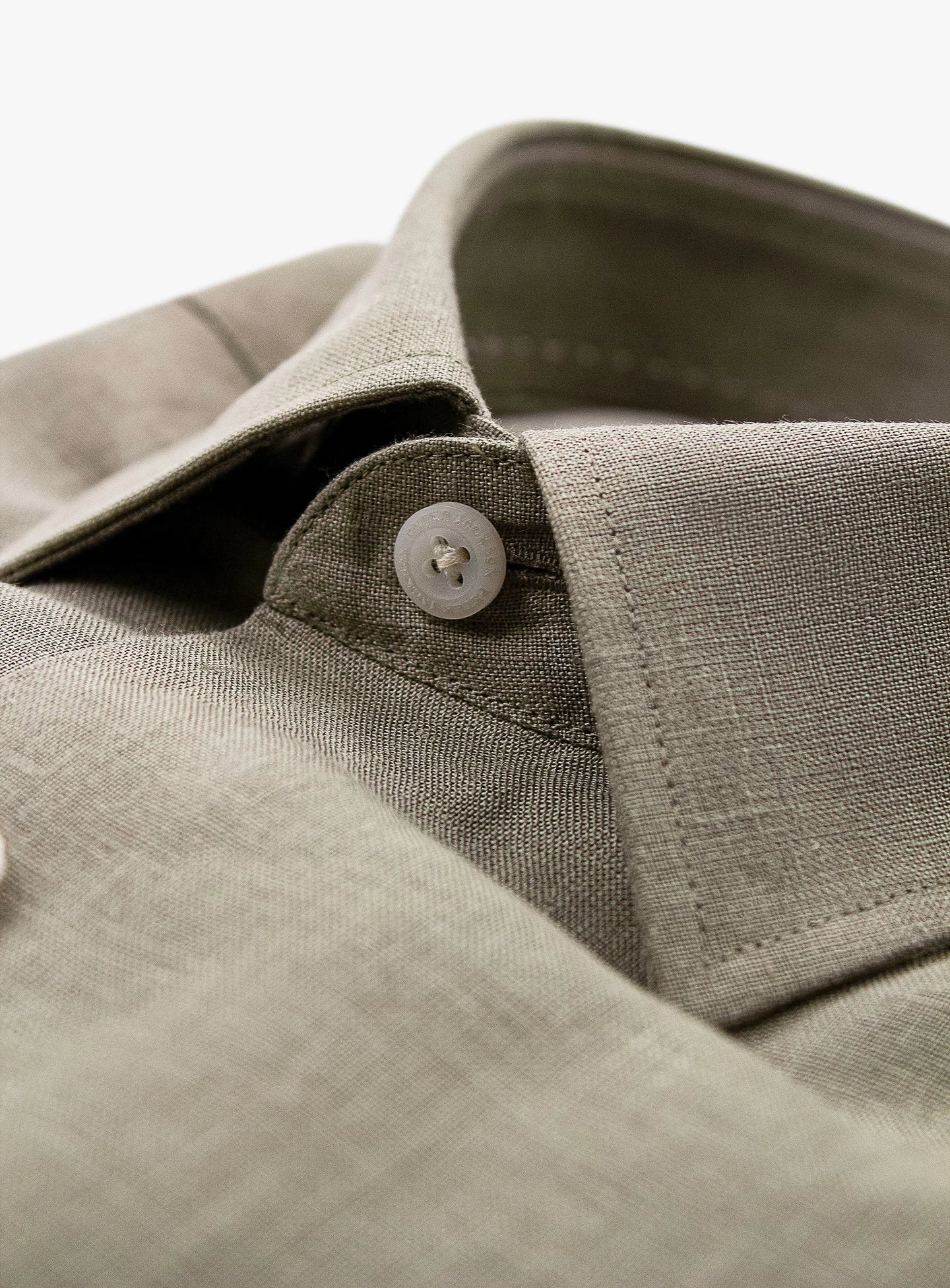 Linen Long Sleeve Sage Shirt