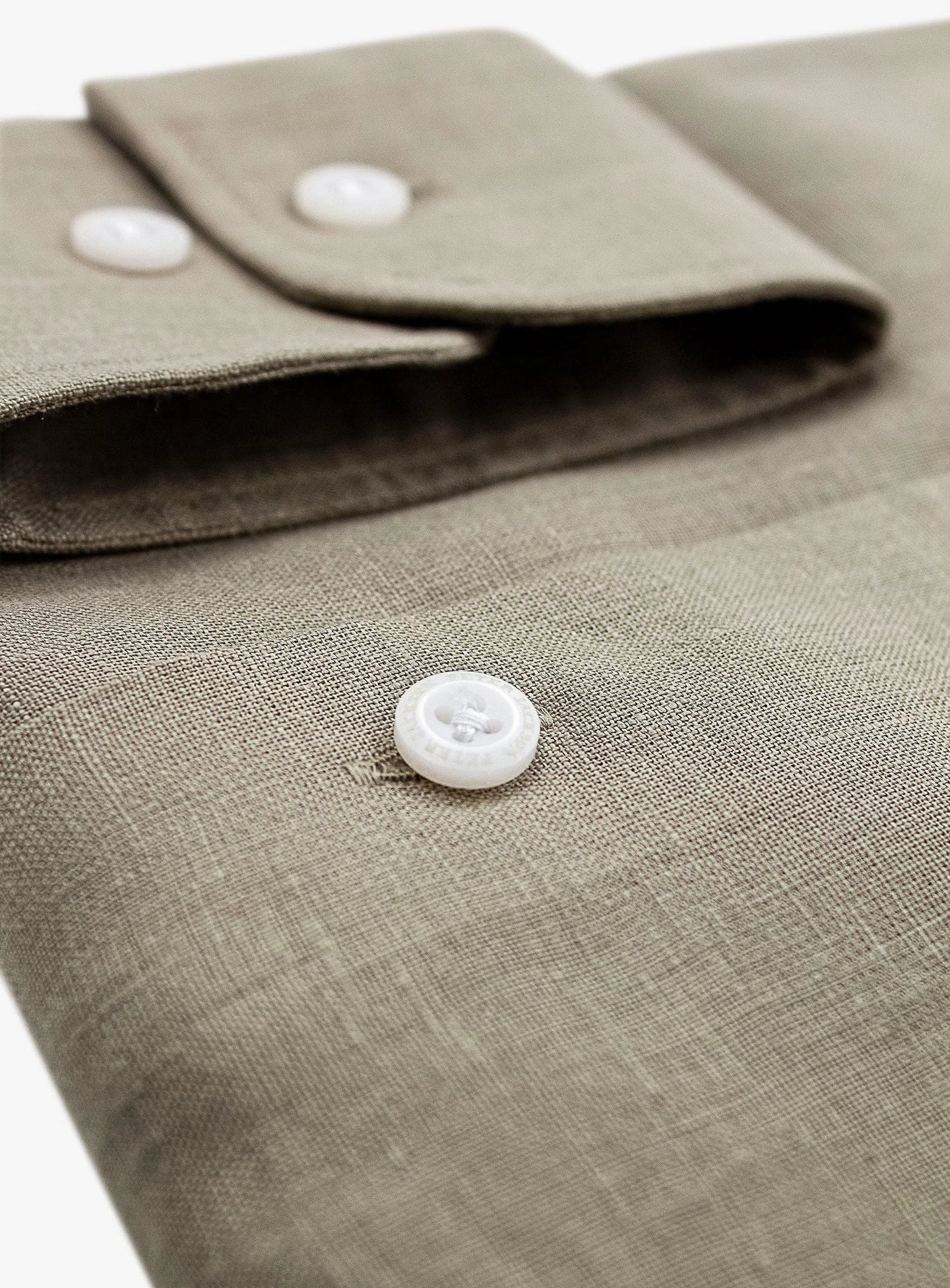 Linen Long Sleeve Sage Shirt
