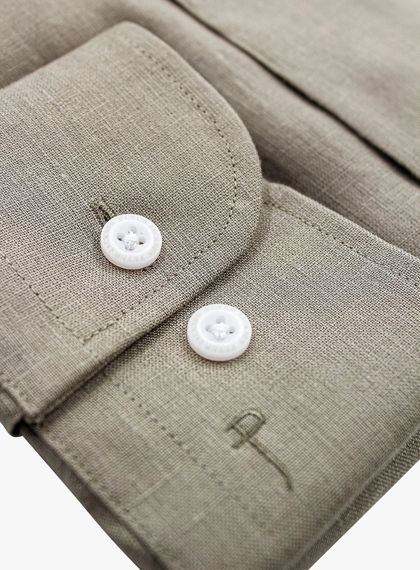 Linen Long Sleeve Sage Shirt