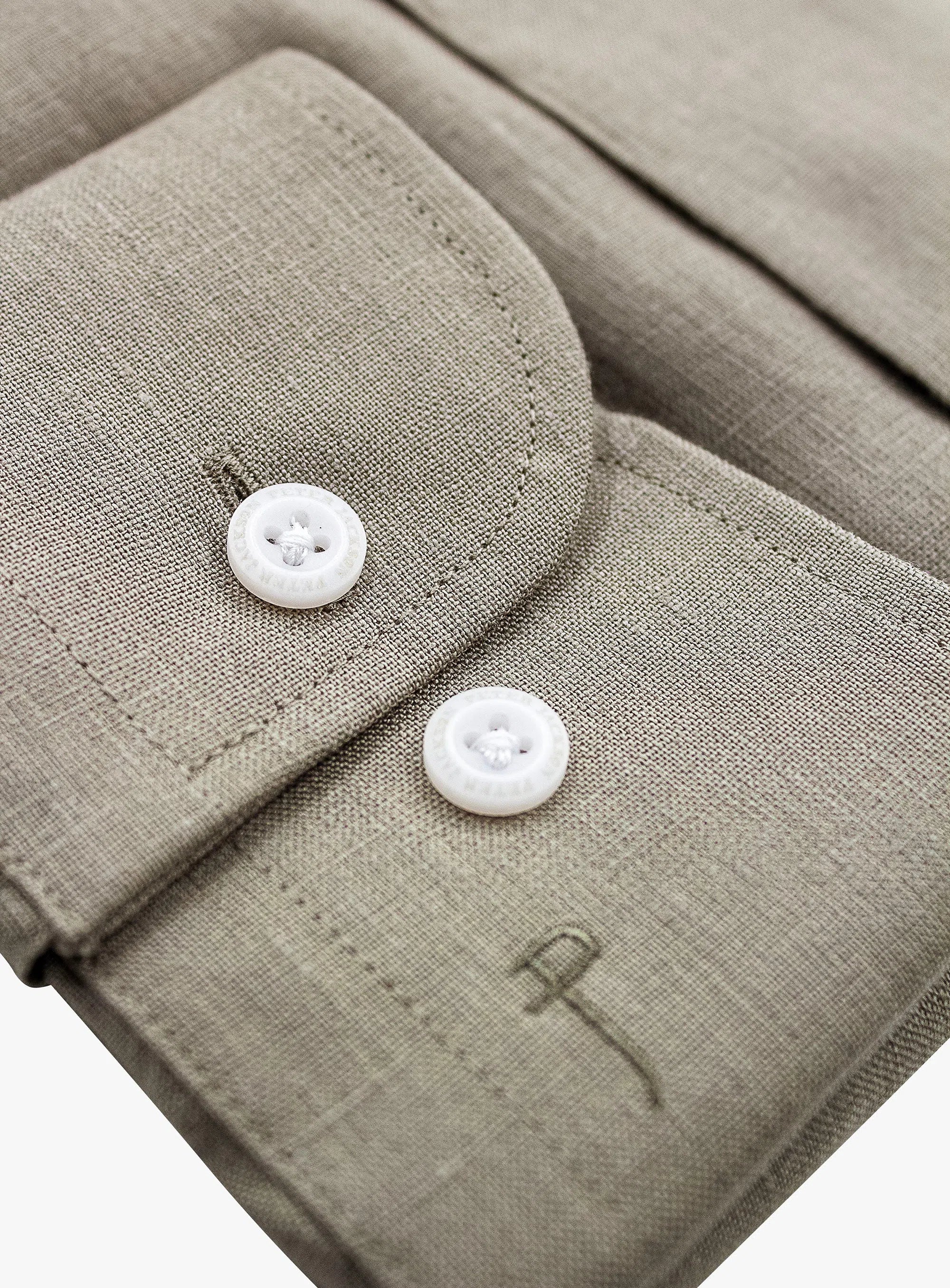 Linen Long Sleeve Sage Shirt