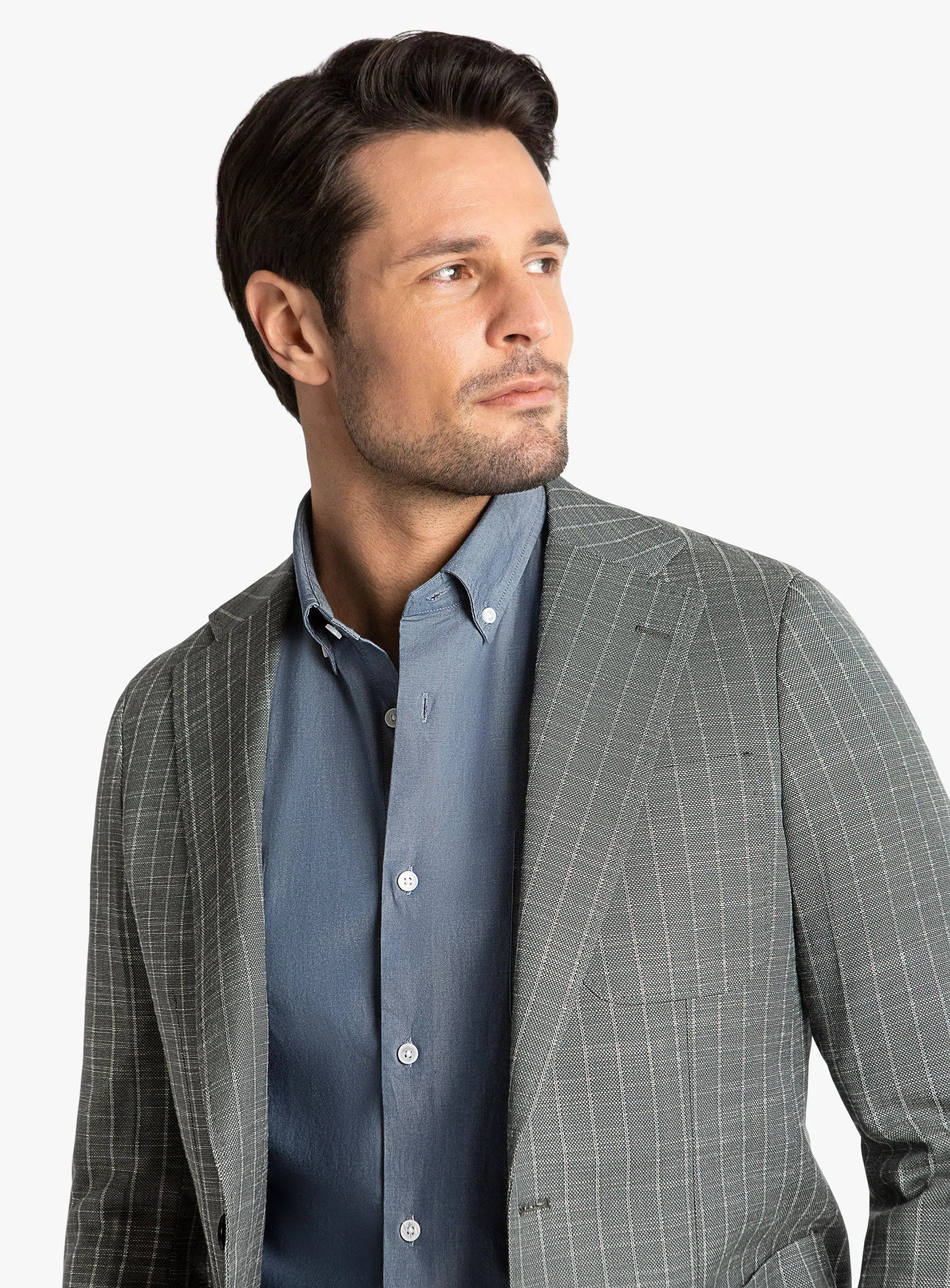 Lucca Forest Green Stripe Jacket