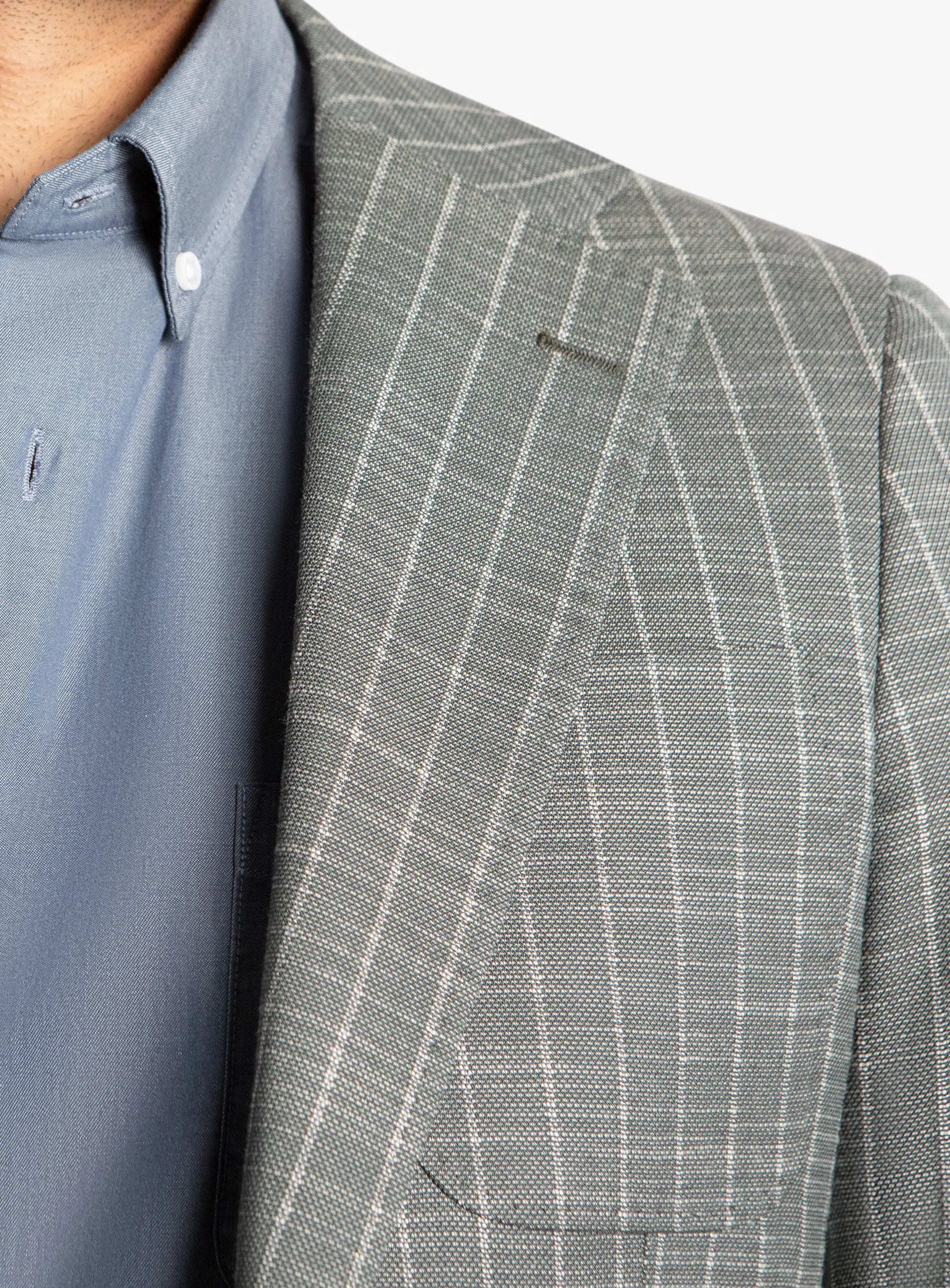 Lucca Forest Green Stripe Jacket