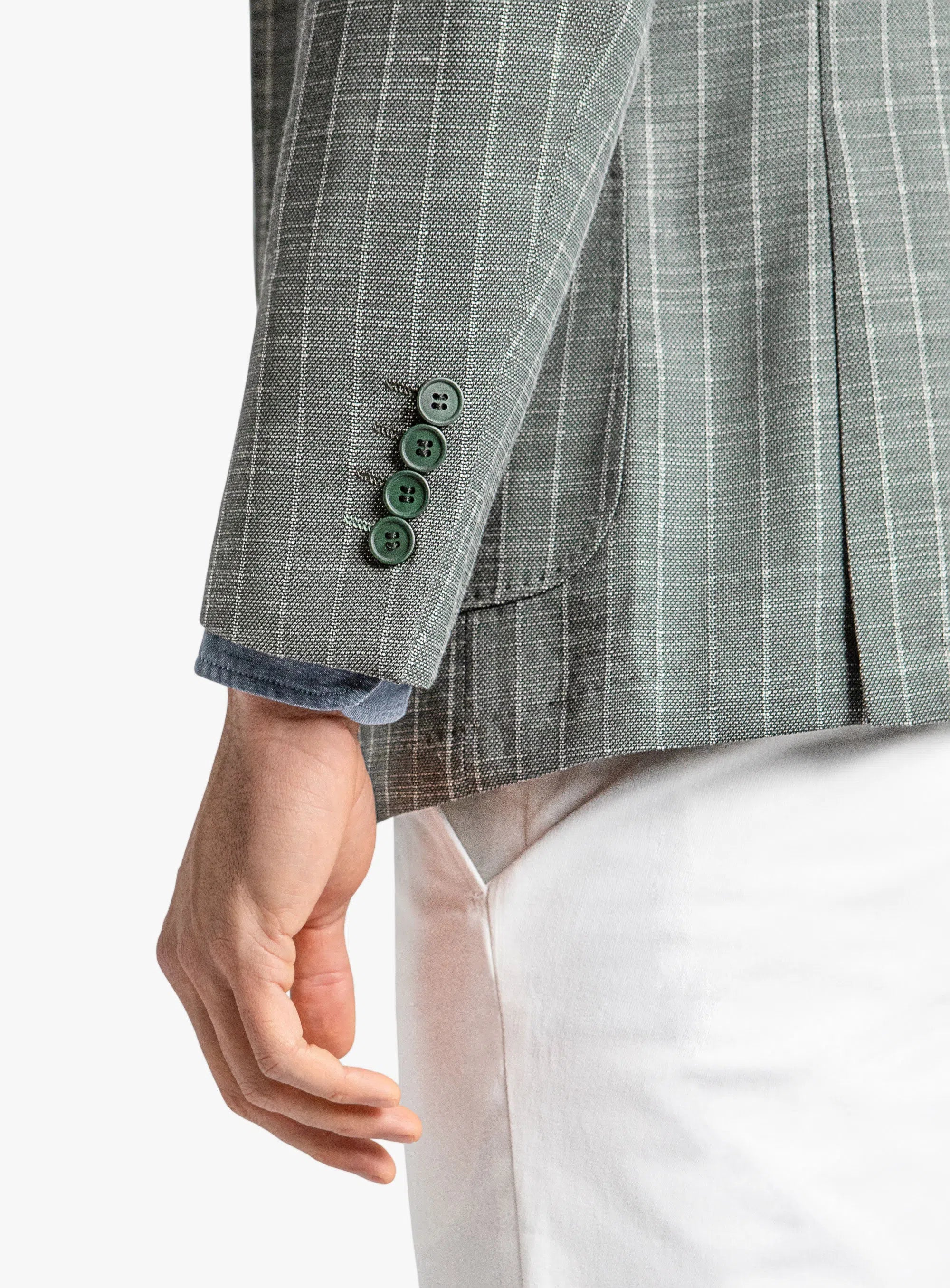 Lucca Forest Green Stripe Jacket