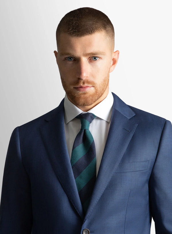 Madrid Blue Sharkskin Jacket