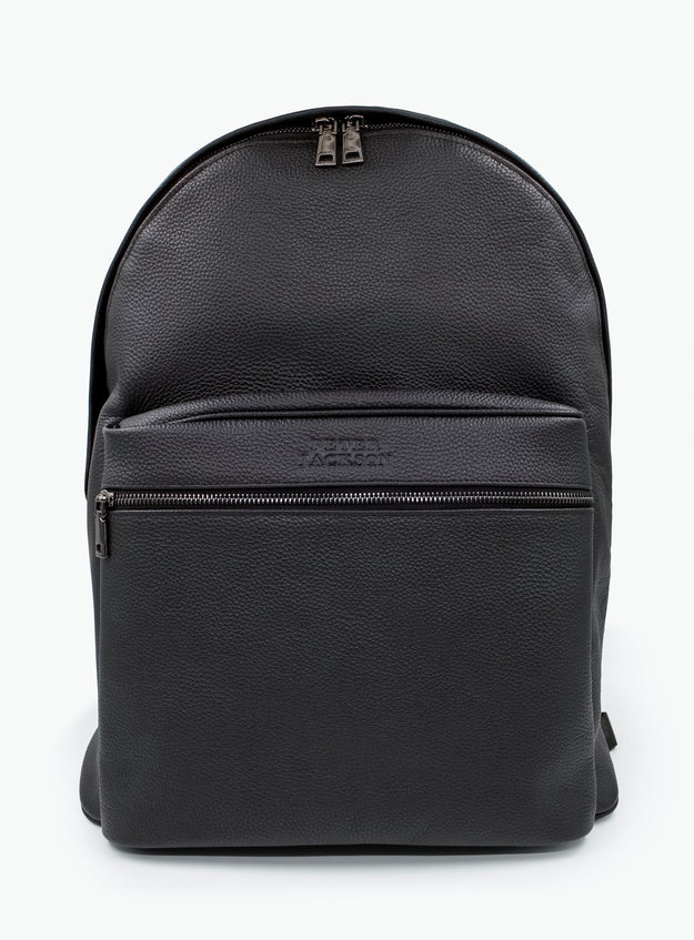 Firenze Leather Black Backpack