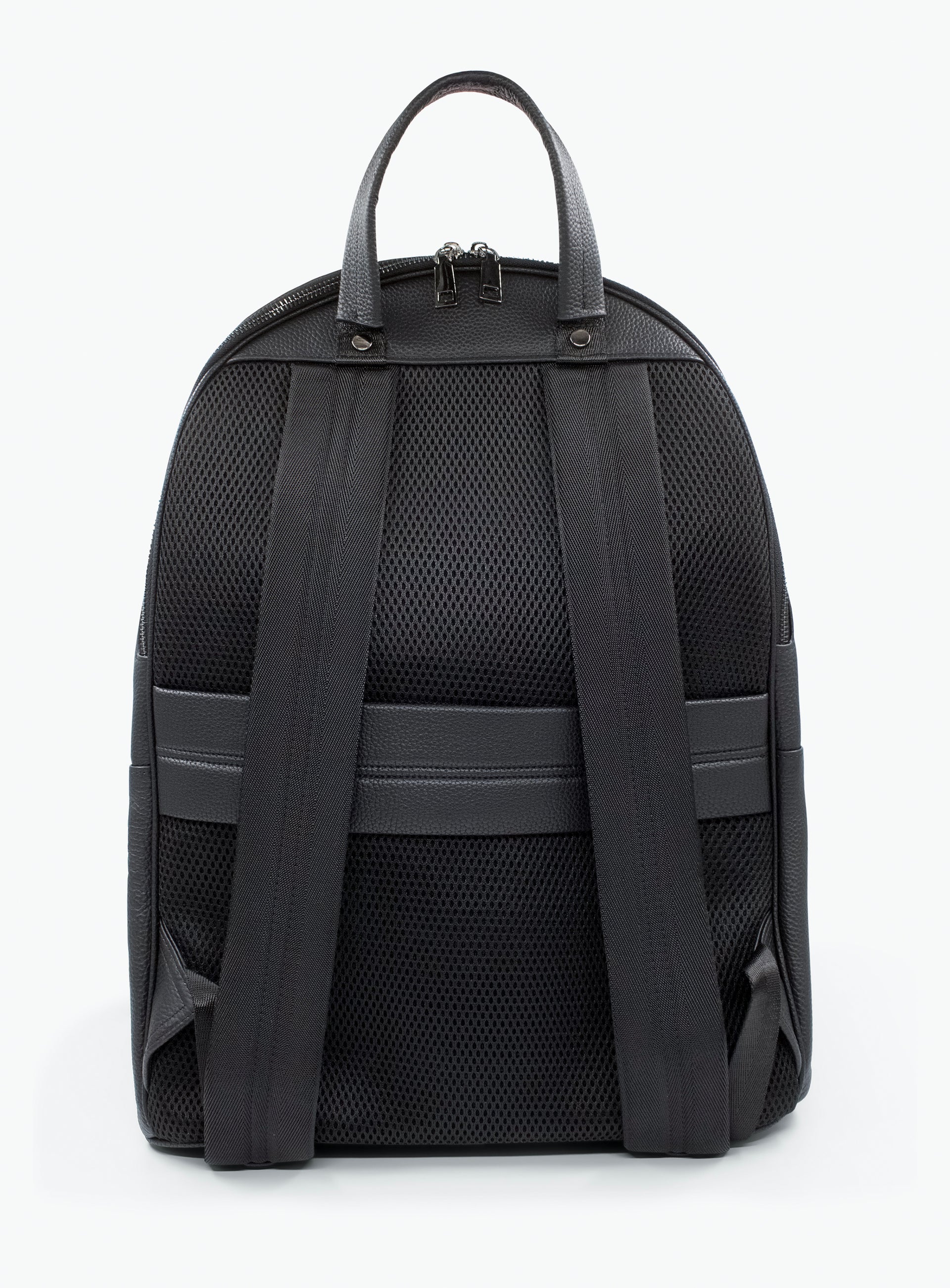 Firenze Leather Black Backpack