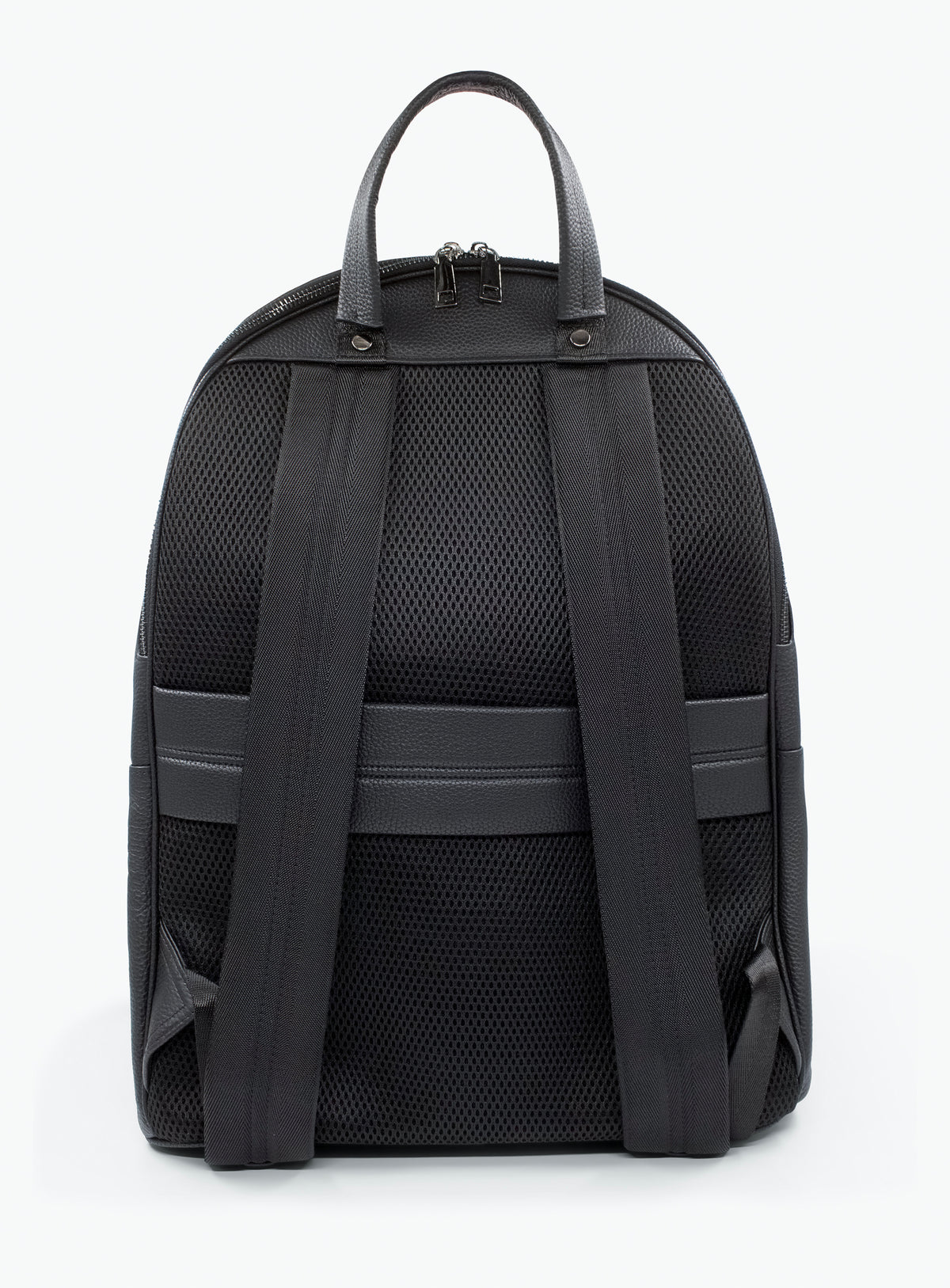 Firenze Leather Black Backpack