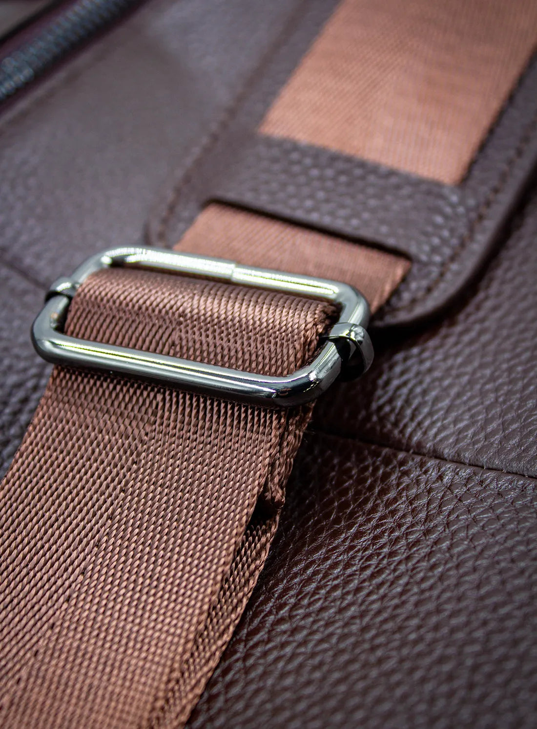 Aldo Brown Leather Briefcase