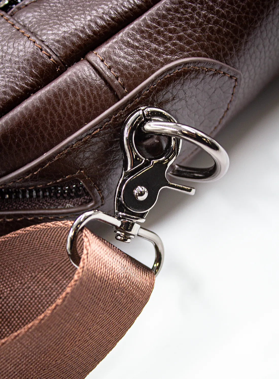 Aldo Brown Leather Briefcase