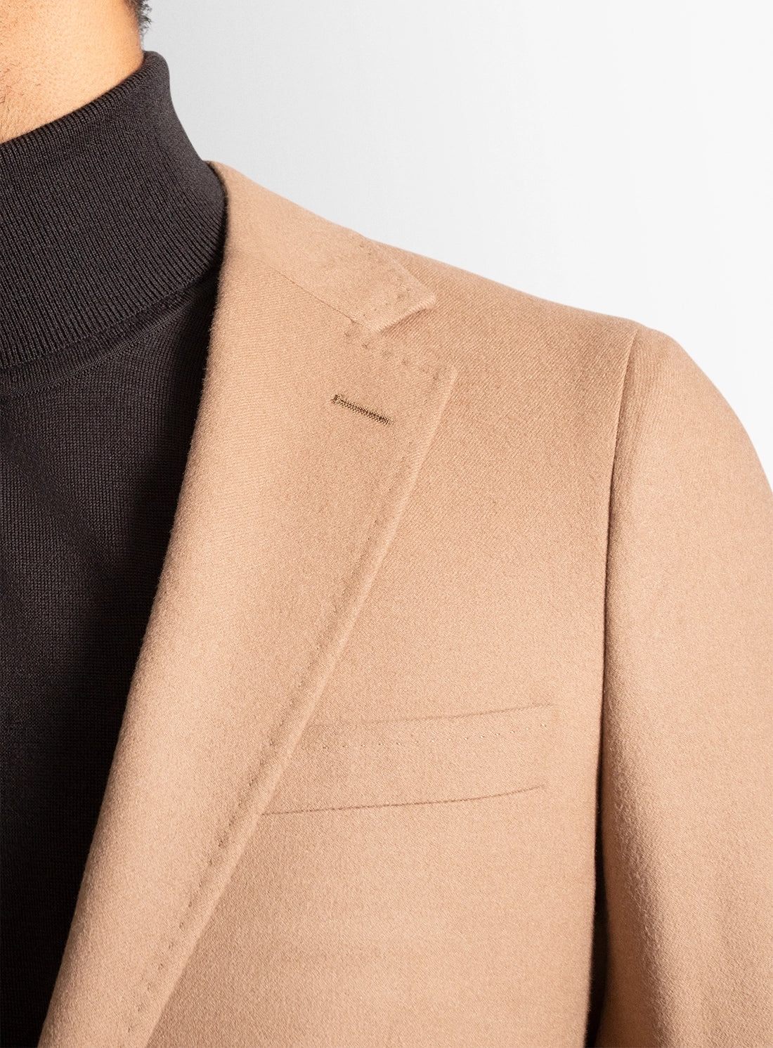 Men blazer beige wool