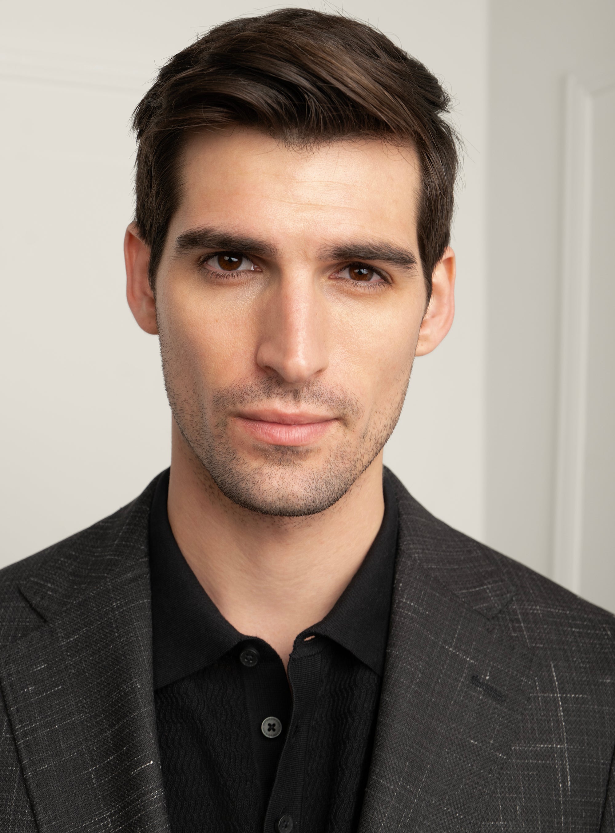 Vitale Flecked Black Sport Jacket