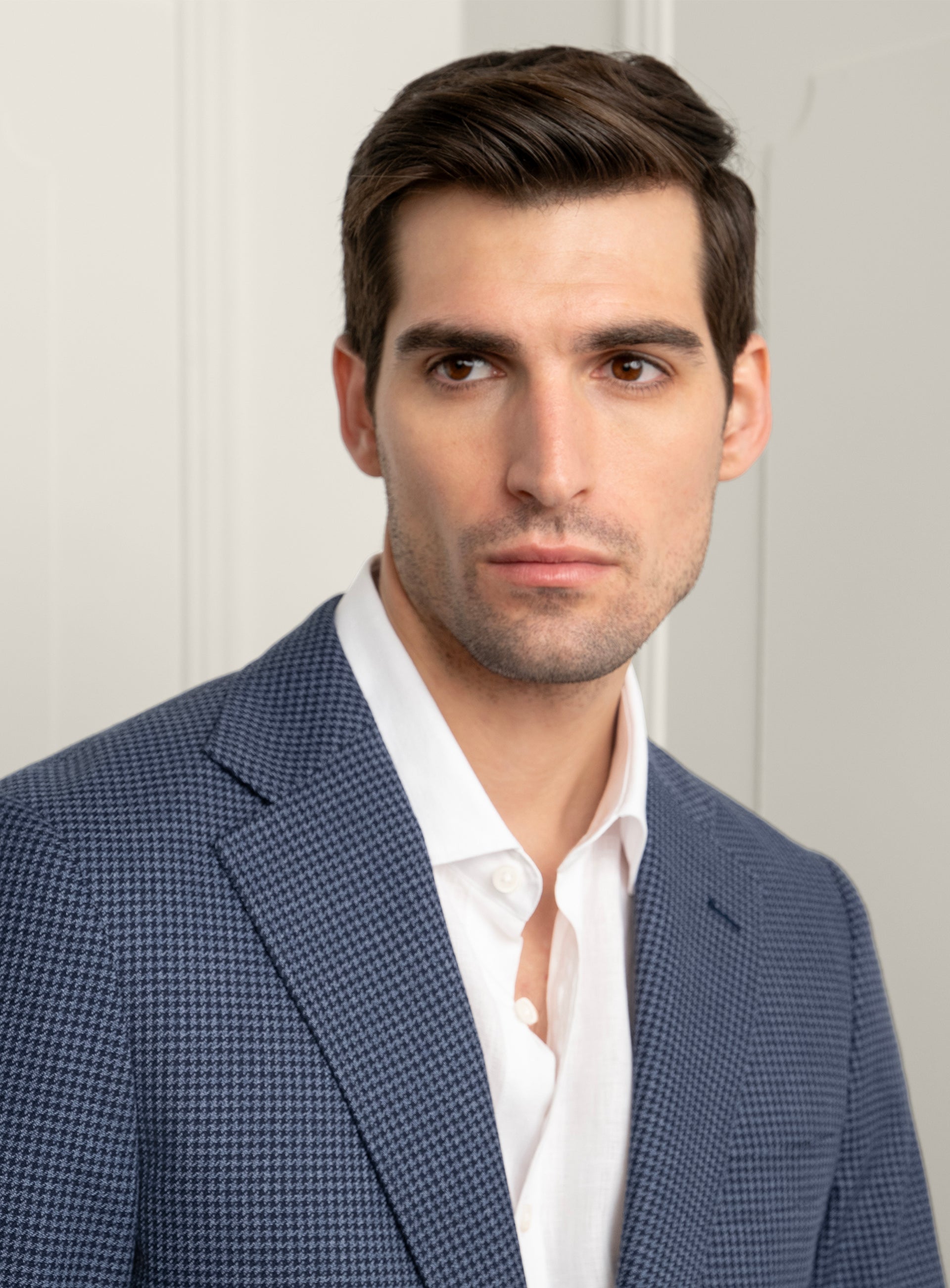 Vitale Houndstooth Indigo Blue Sport Jacket