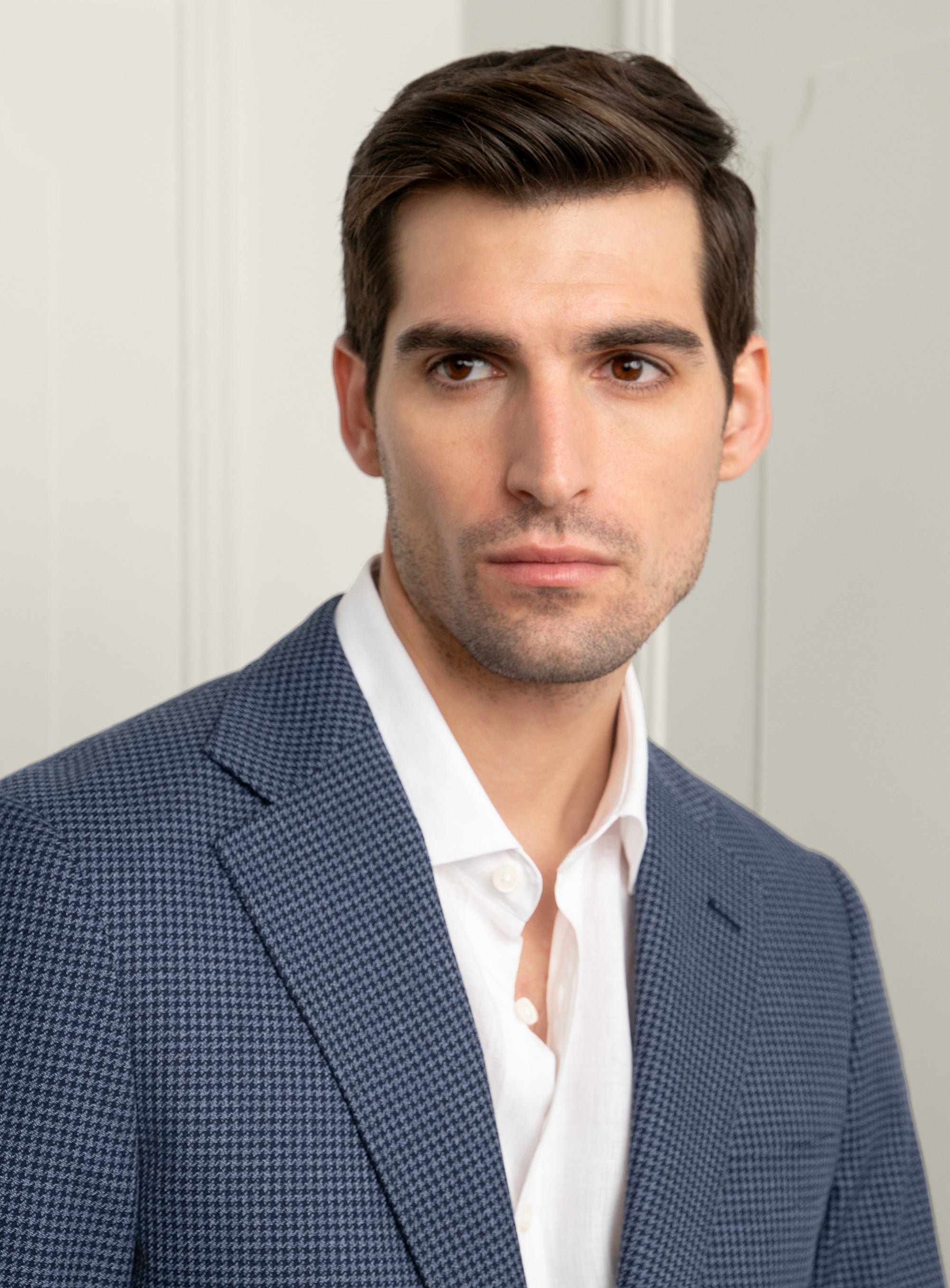 Vitale Houndstooth Indigo Blue Sport Jacket