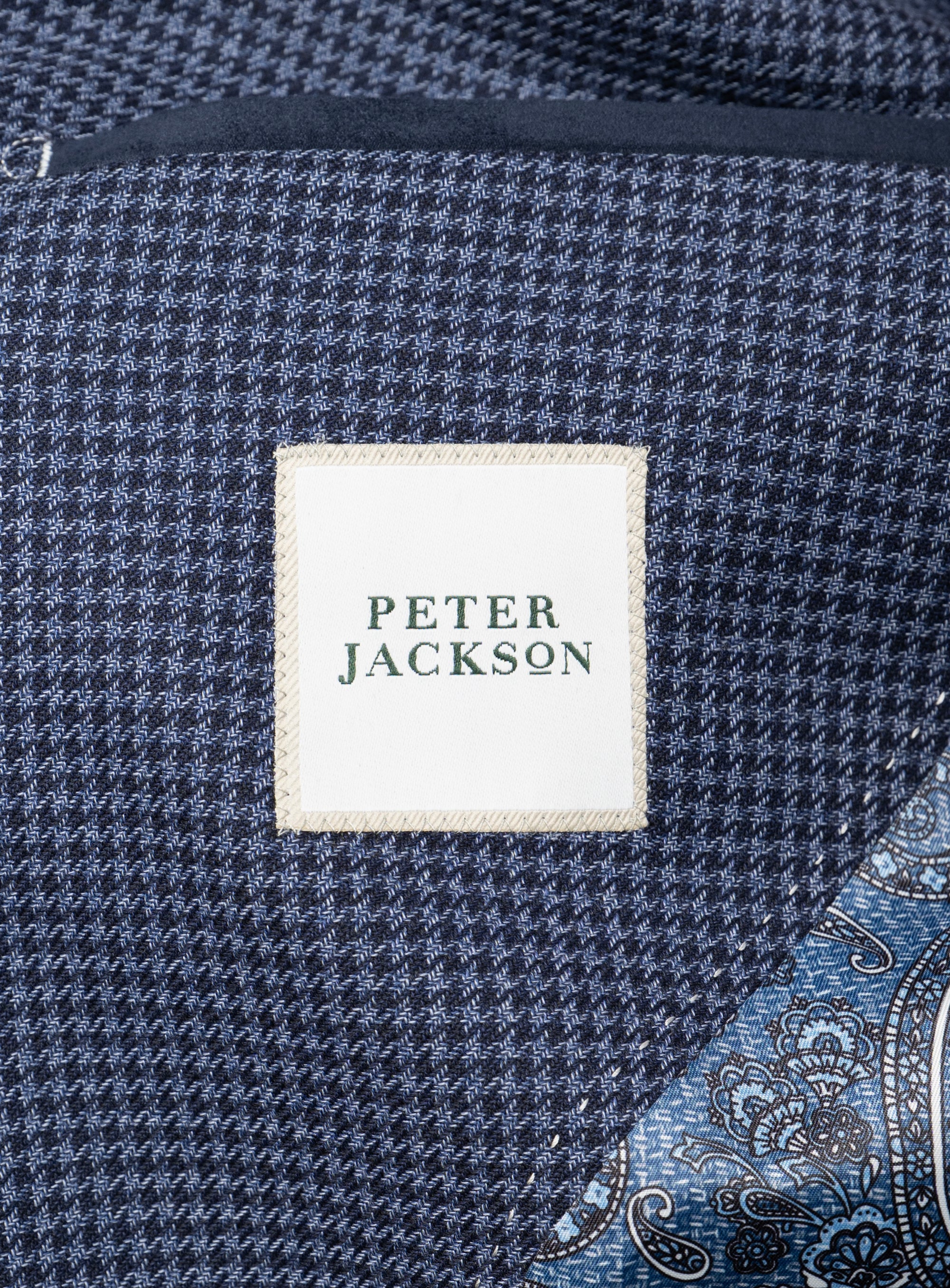 Vitale Houndstooth Indigo Blue Sport Jacket