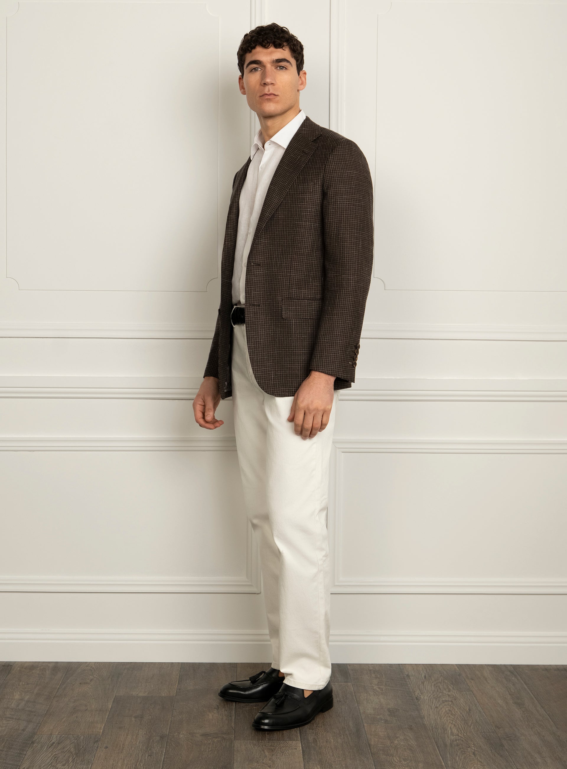 Vitale Houndstooth Brown Sport Jacket