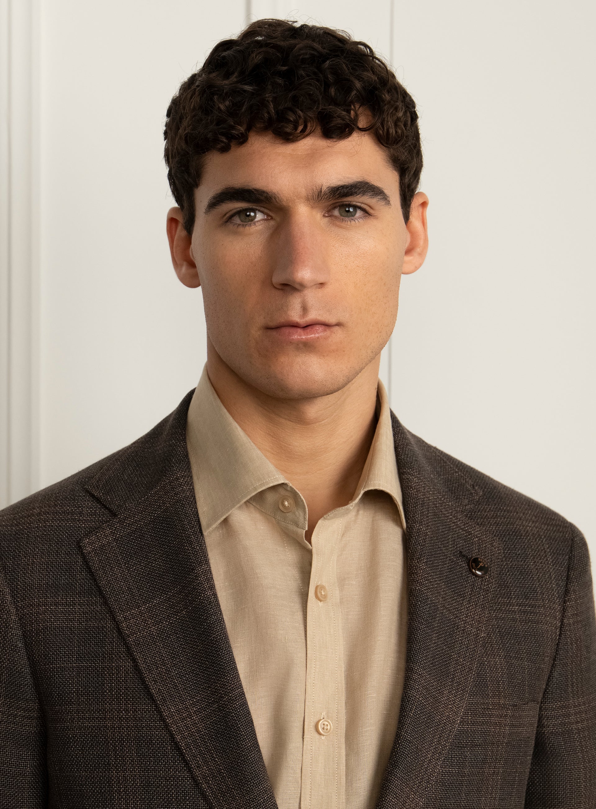 Vitale Plaid Brown Sport Jacket