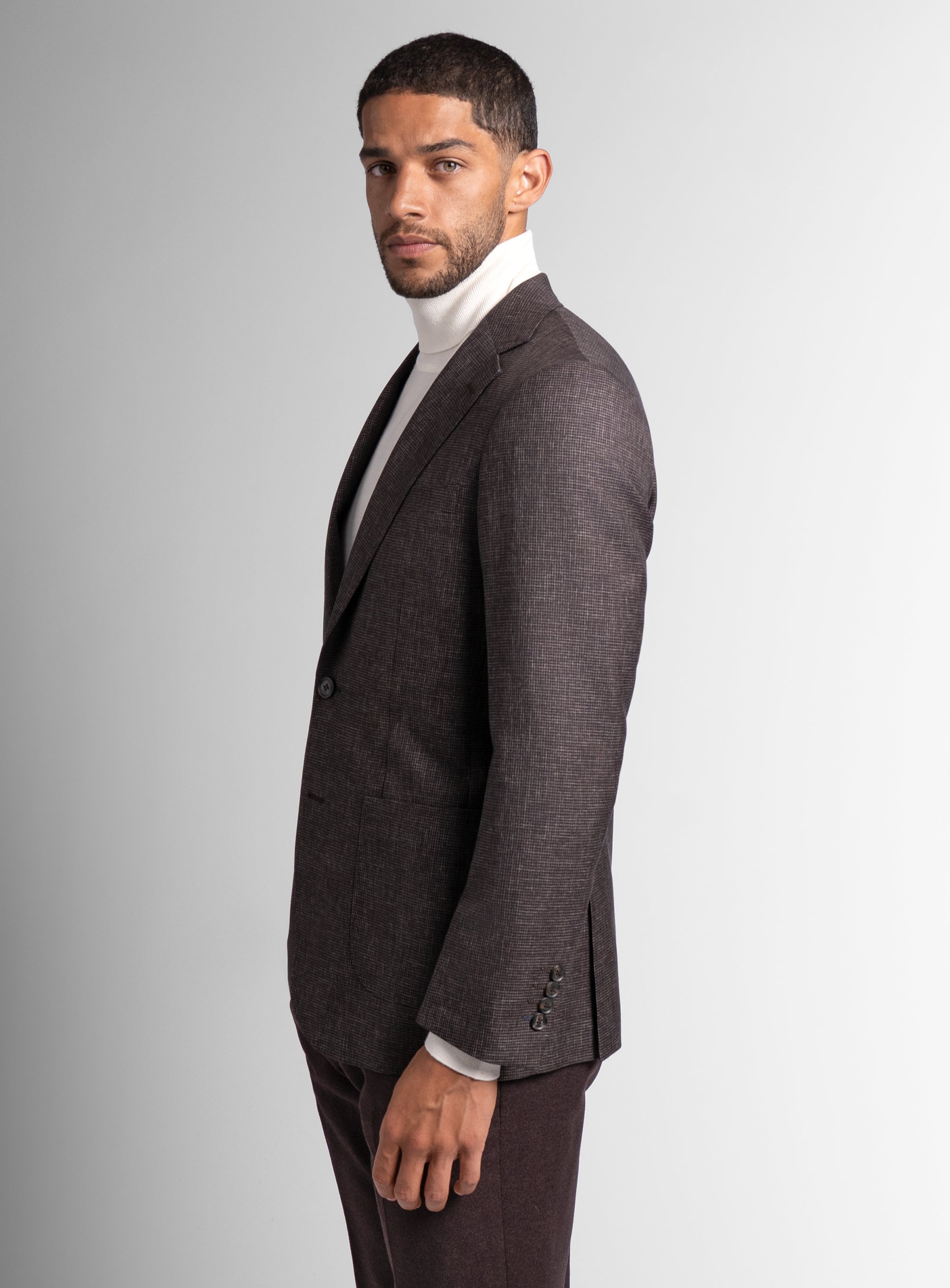 Mondovi Puppytooth Brown Jacket