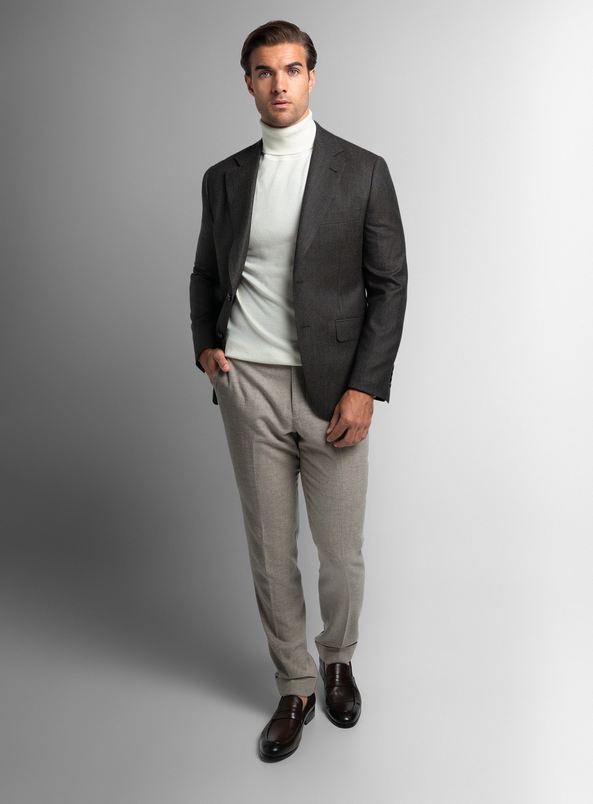Vito Birdseye Chocolate Brown Sport Jacket