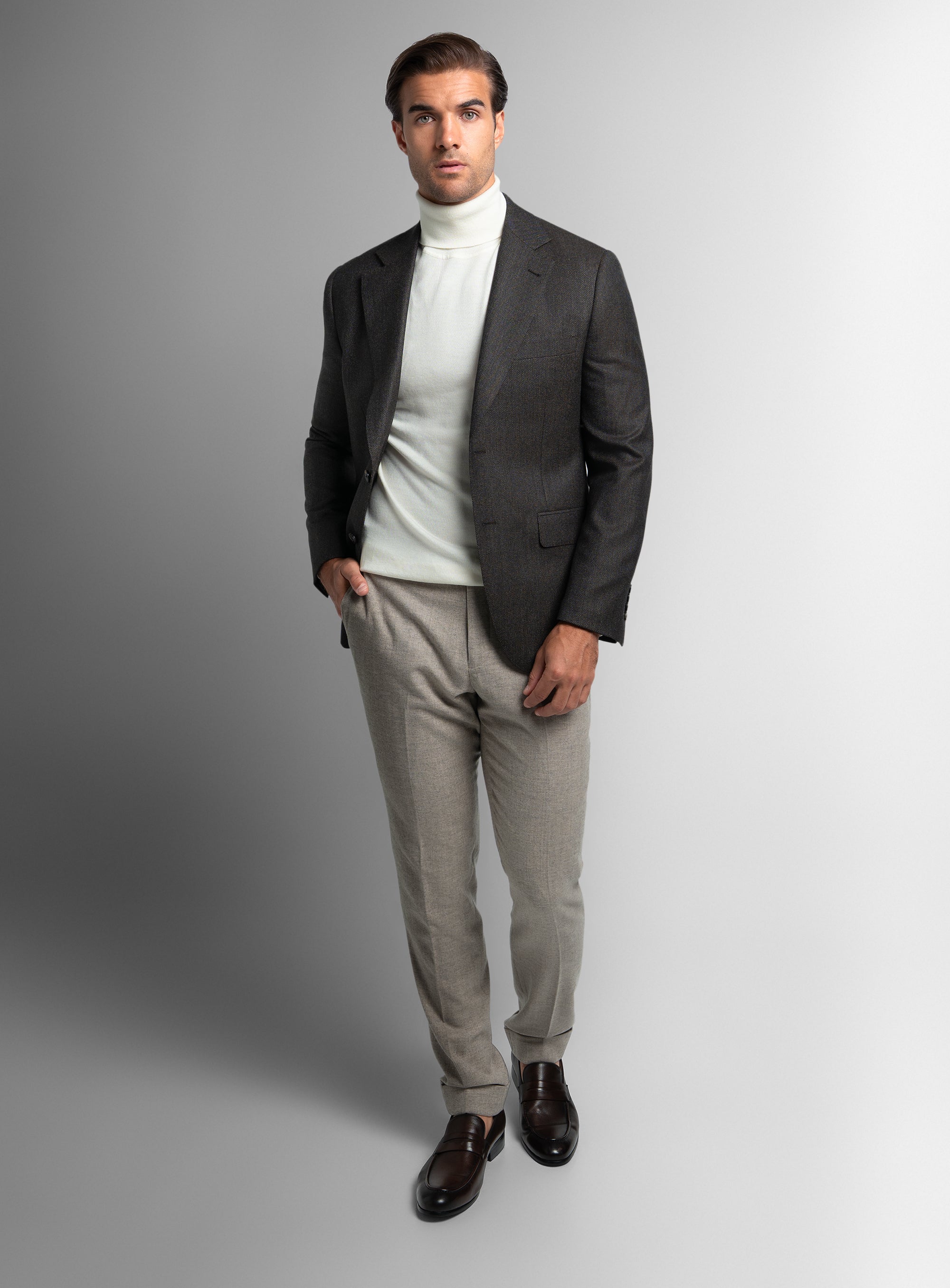 Vito Birdseye Chocolate Brown Sport Jacket