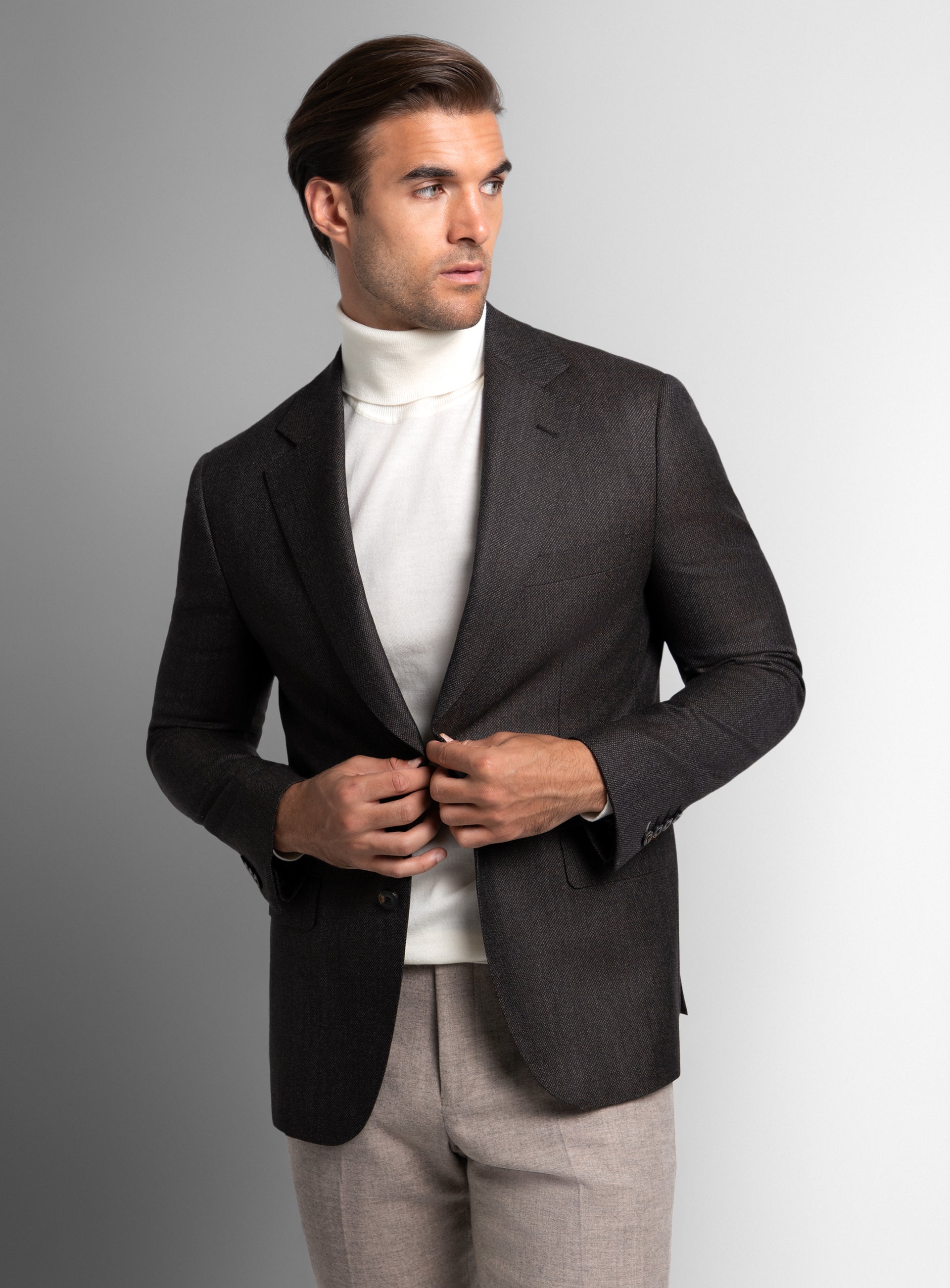 Vito Birdseye Chocolate Brown Sport Jacket