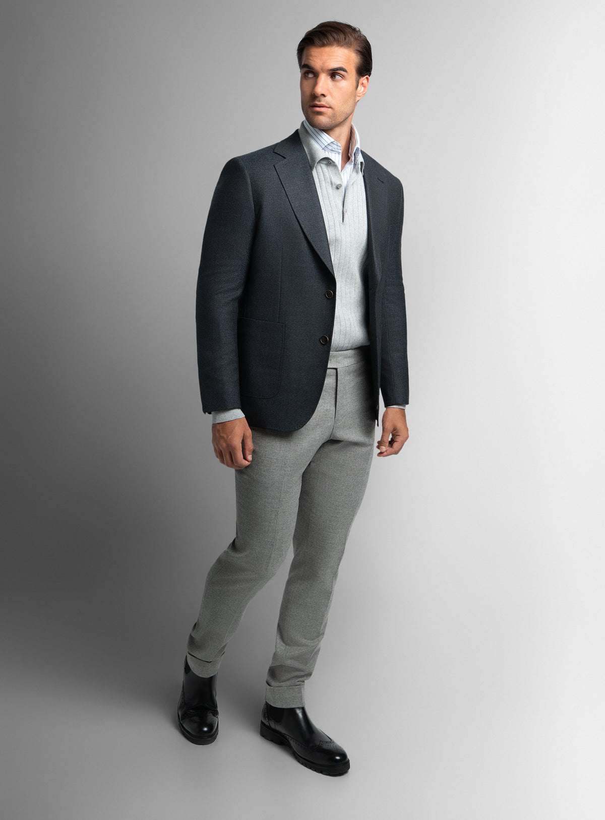 Trieste Micro Charcoal Sport Jacket