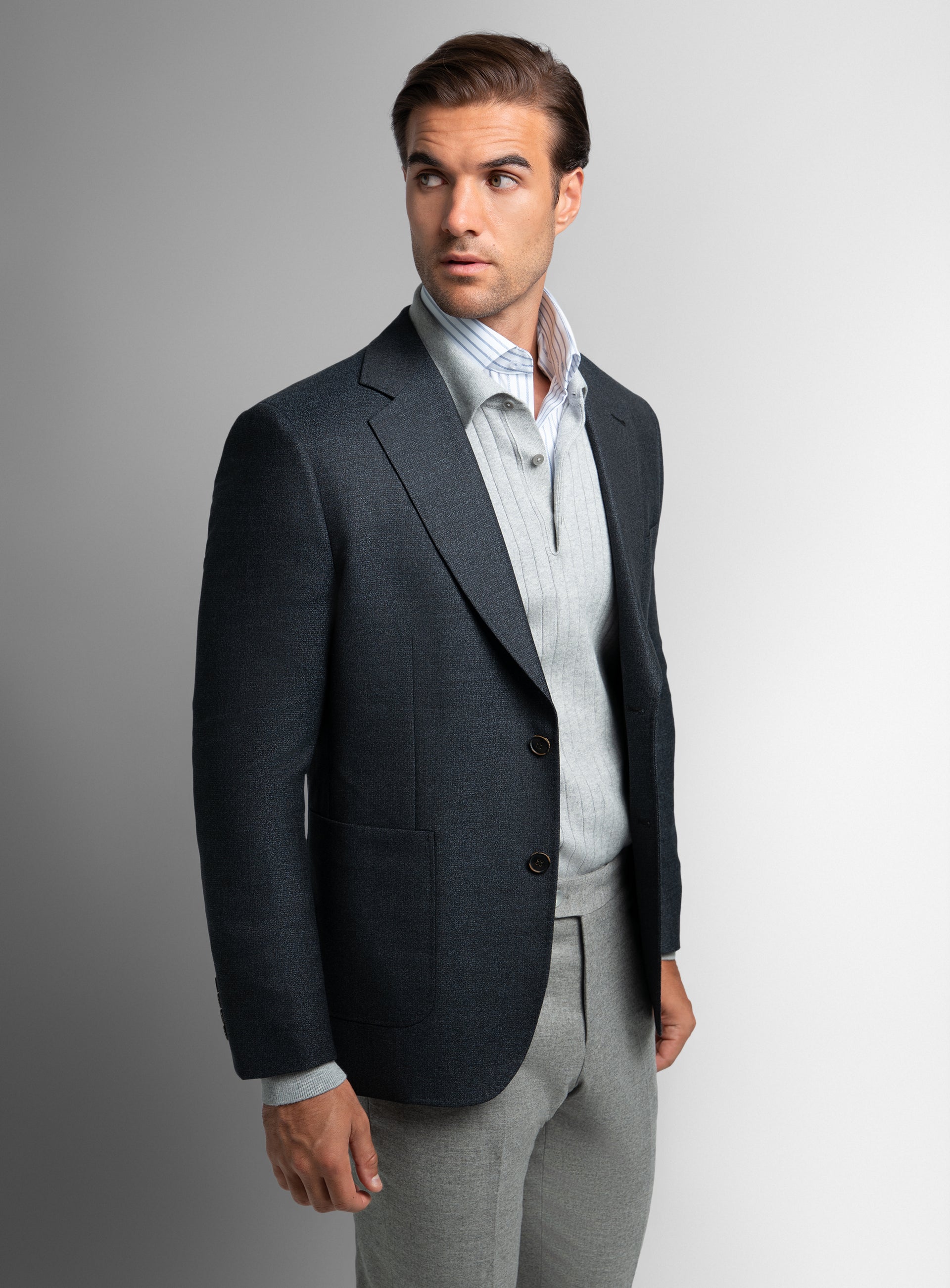 Trieste Micro Charcoal Sport Jacket